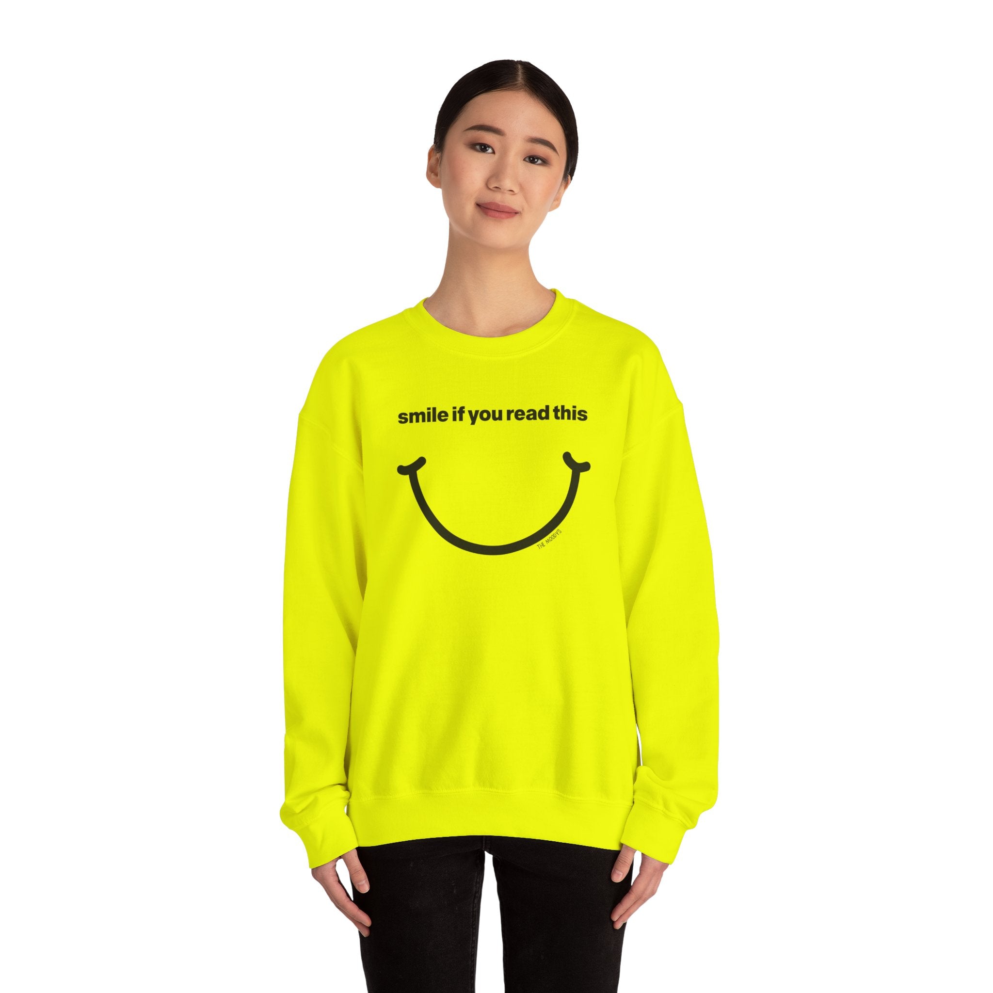 smile if you read this - crewneck sweatshirt - unisex