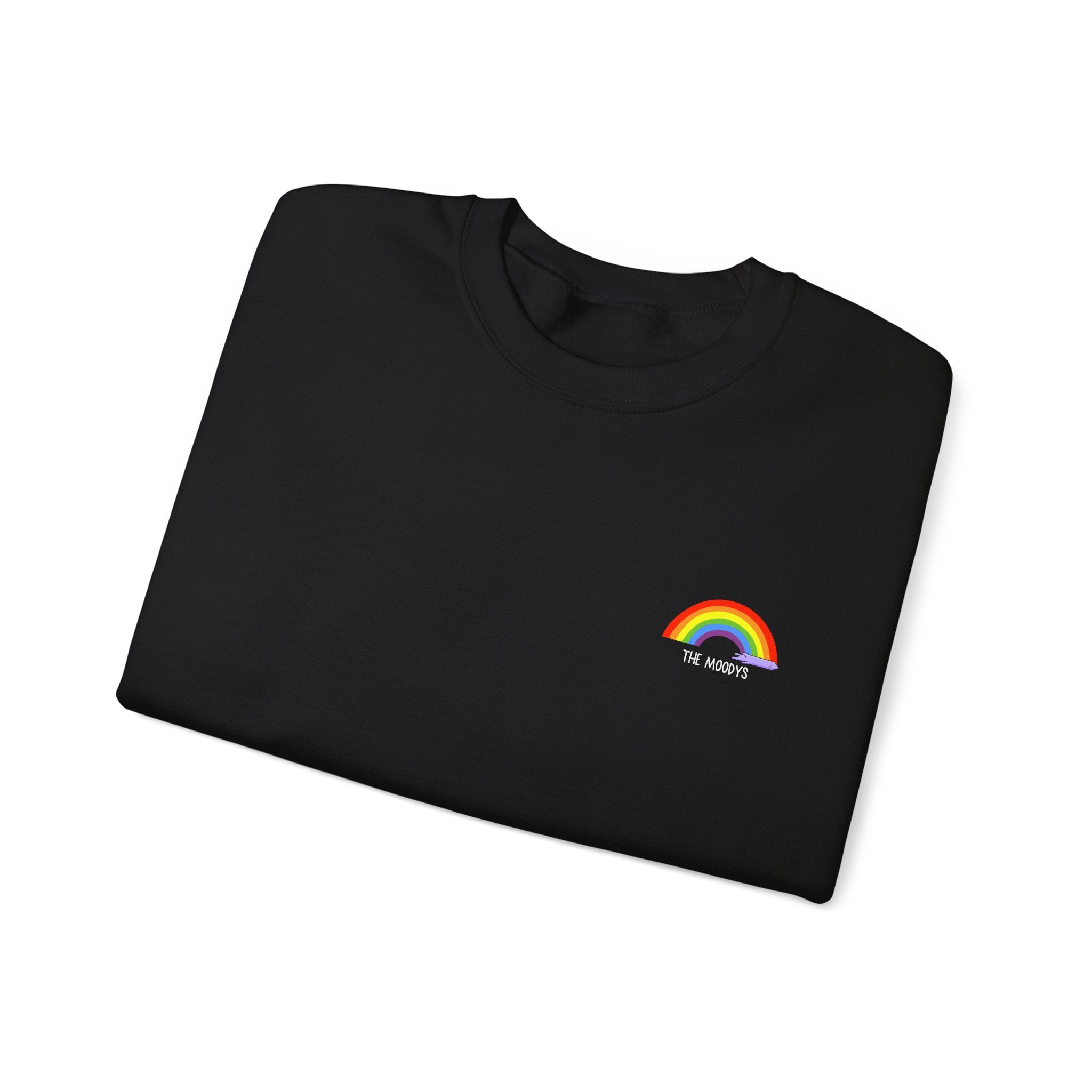 the moodys - crewneck sweatshirt - lanz lays rainbows - unisex