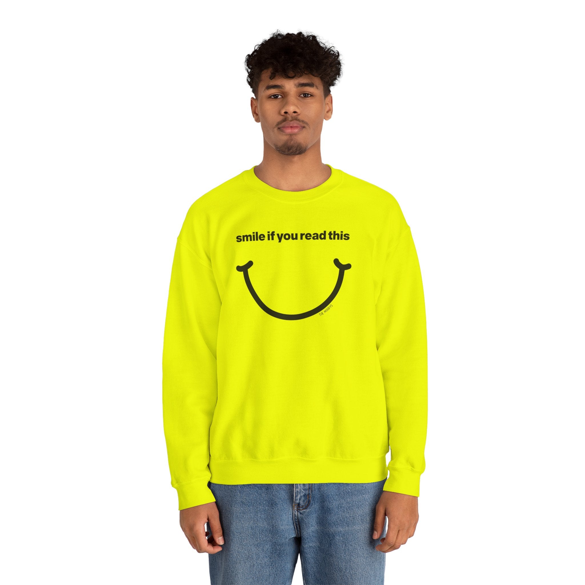 smile if you read this - crewneck sweatshirt - unisex