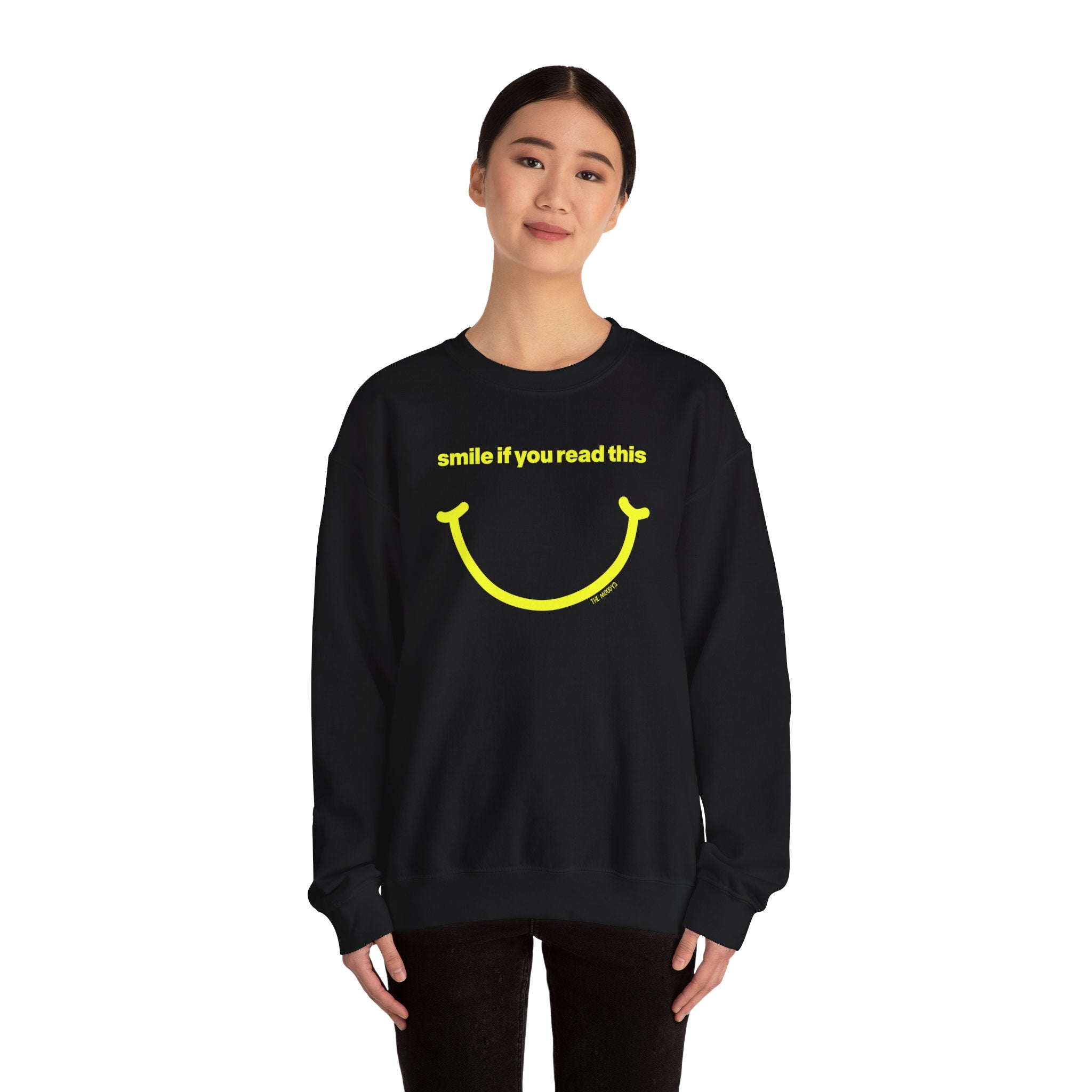 smile if you read this - crewneck sweatshirt - unisex