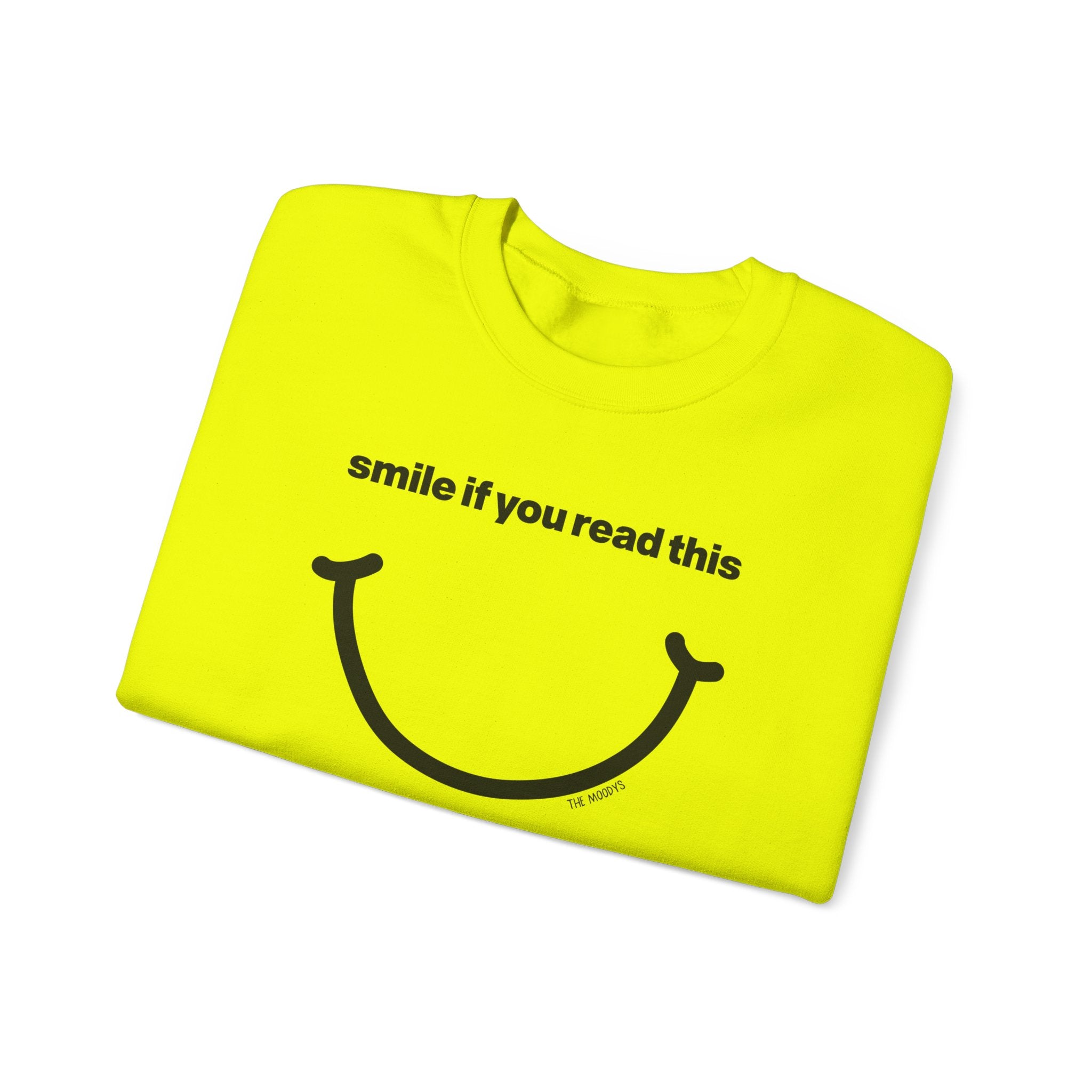 smile if you read this - crewneck sweatshirt - unisex