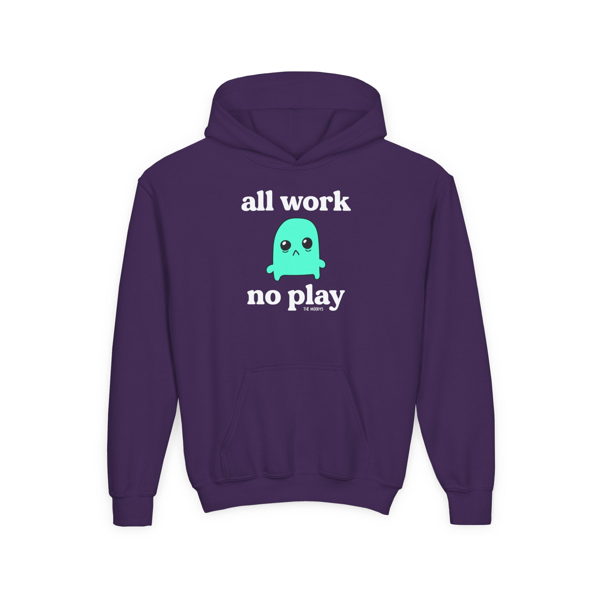 ALL WORK NO PLAY YOUTH HOODIE