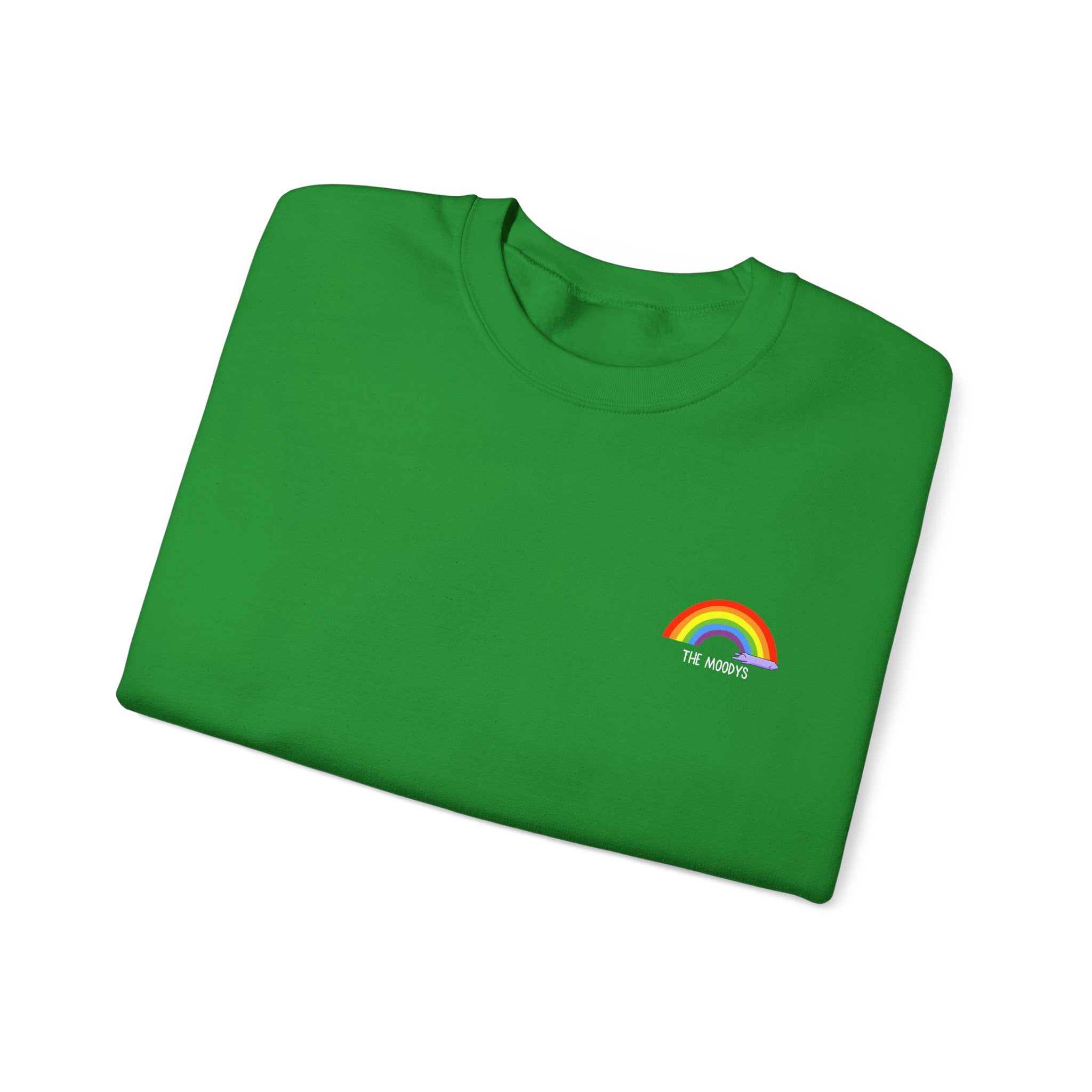 the moodys - crewneck sweatshirt - lanz lays rainbows - unisex