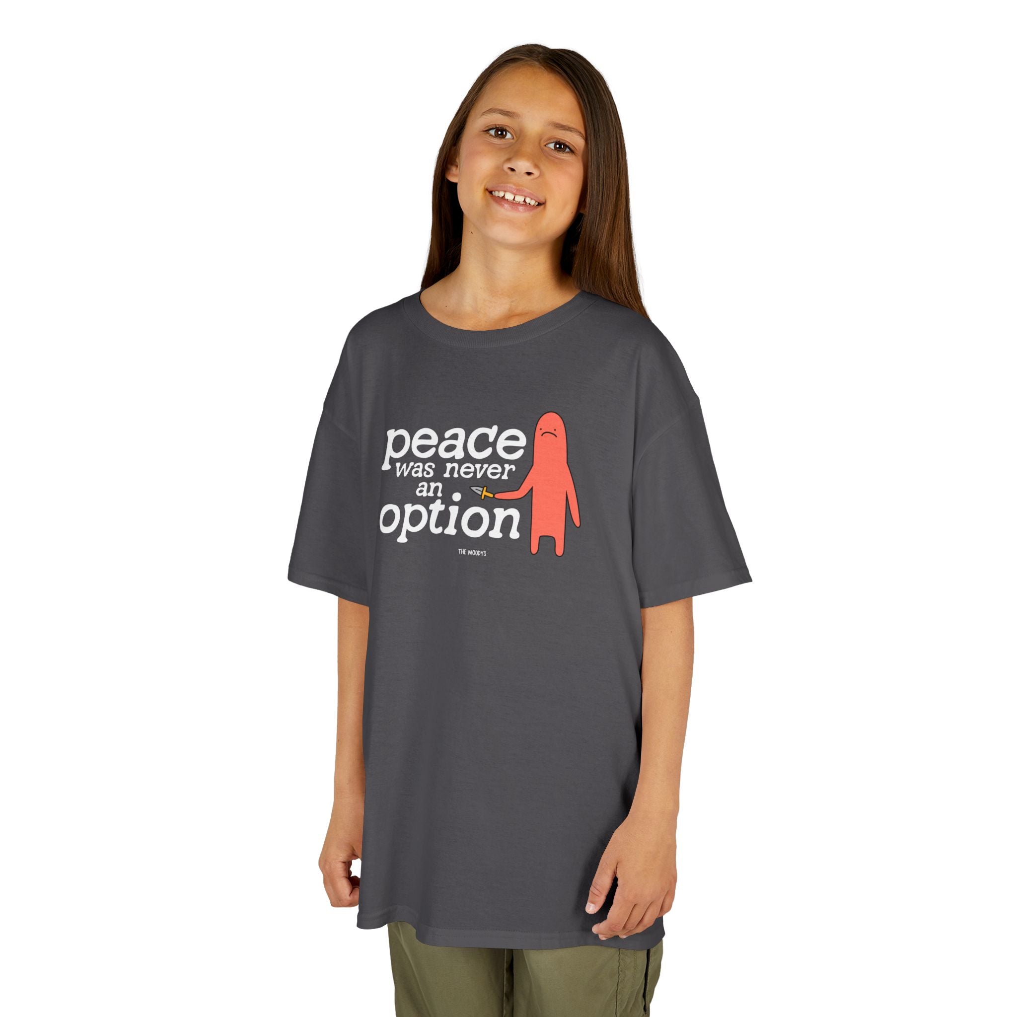 PEACE WAS NEVER AN OPTION YOUTH T-SHIRT
