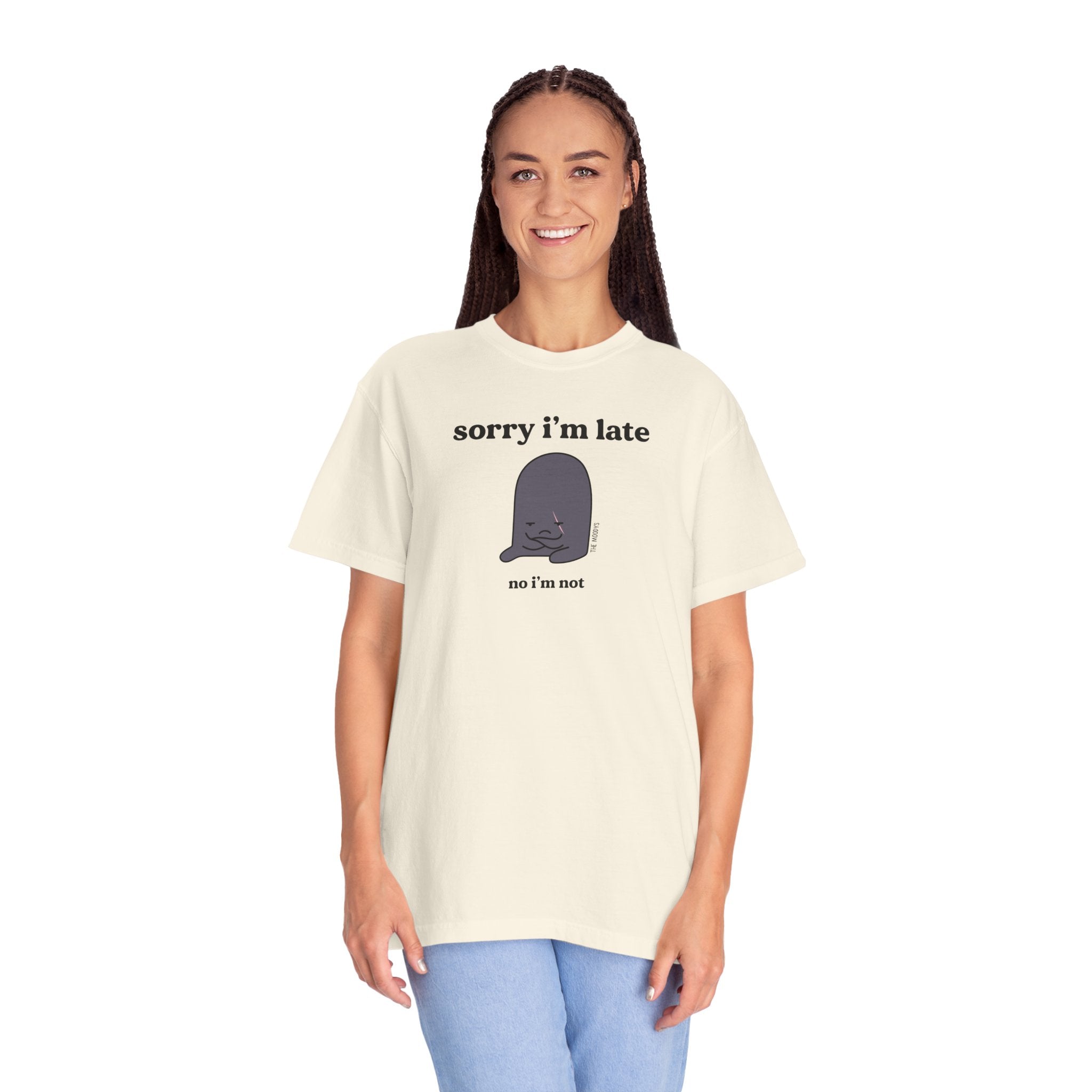 sorry i'm late t-shirt