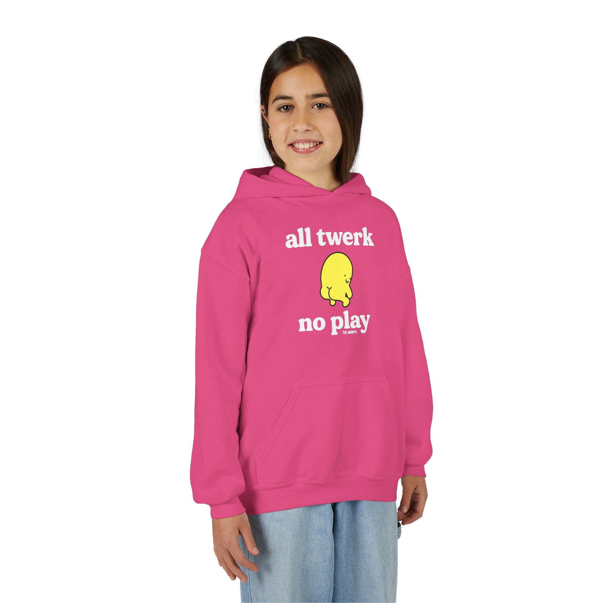ALL TWERK NO PLAY YOUTH HOODIE