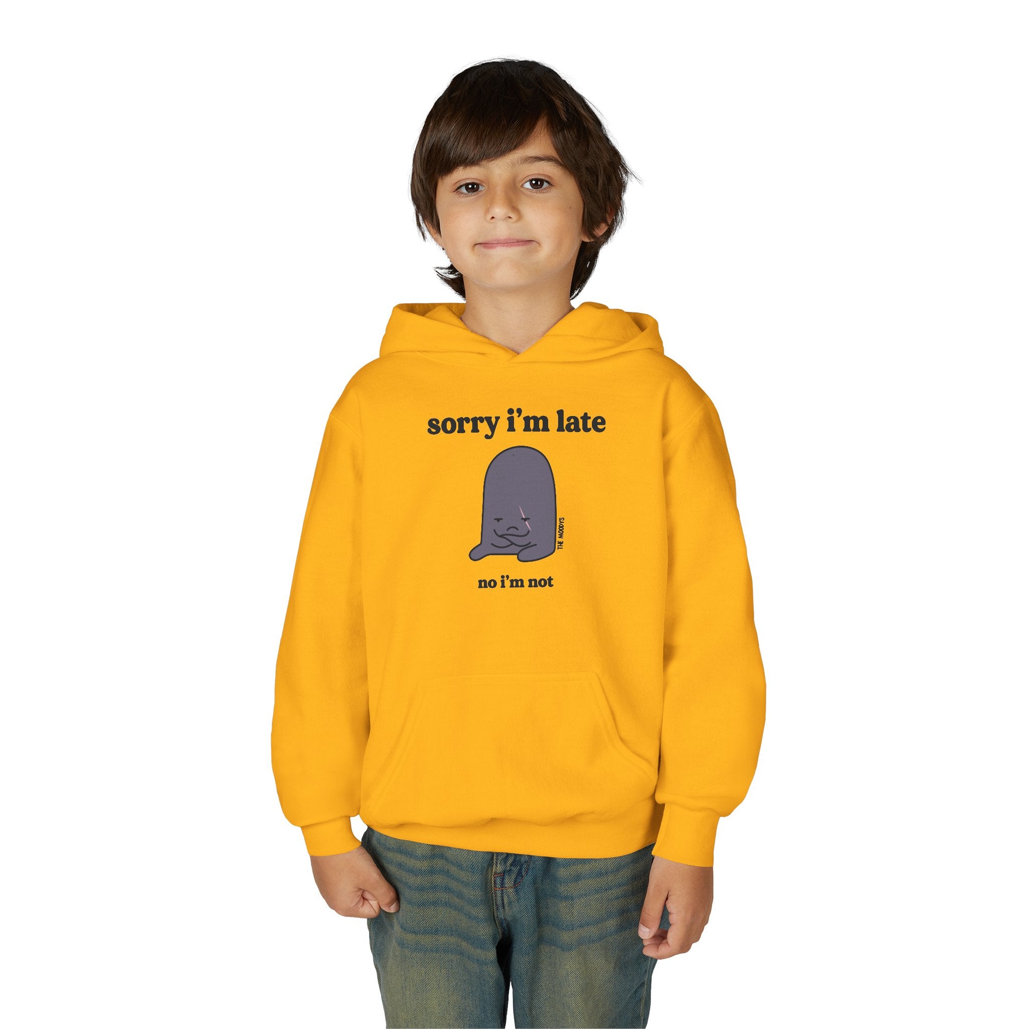 SORRY I'M LATE YOUTH HOODIE