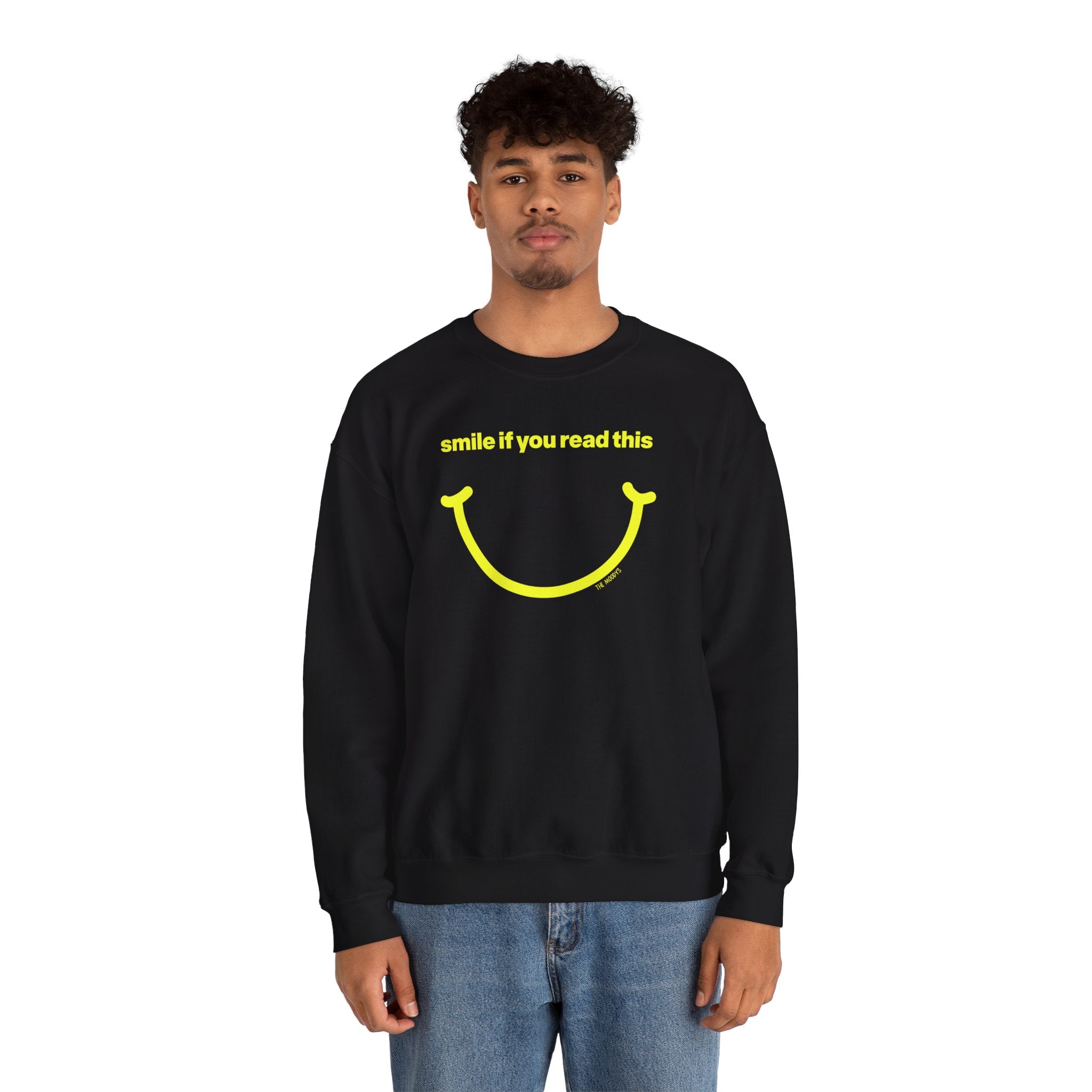 smile if you read this - crewneck sweatshirt - unisex