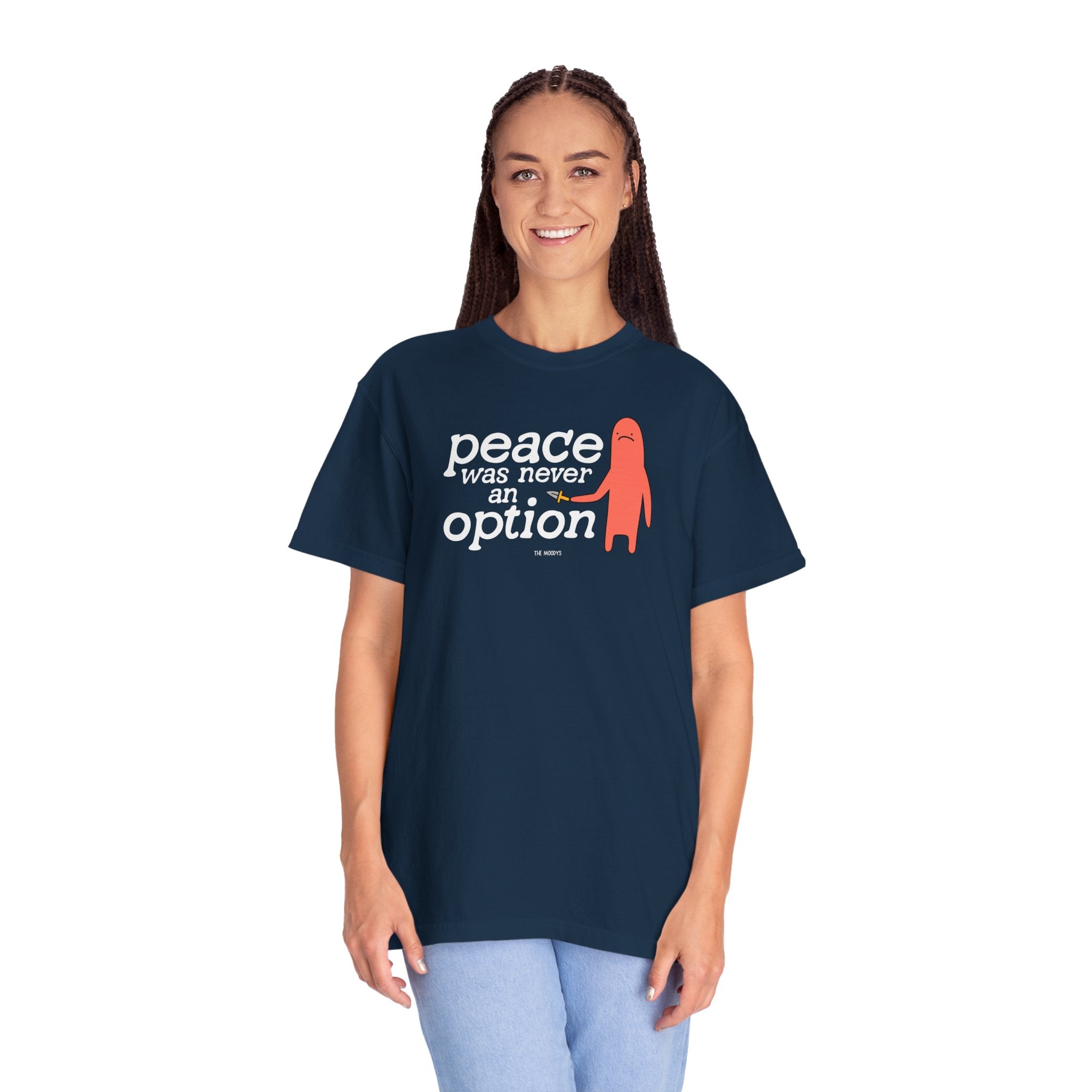 peace was never an option t-shirt