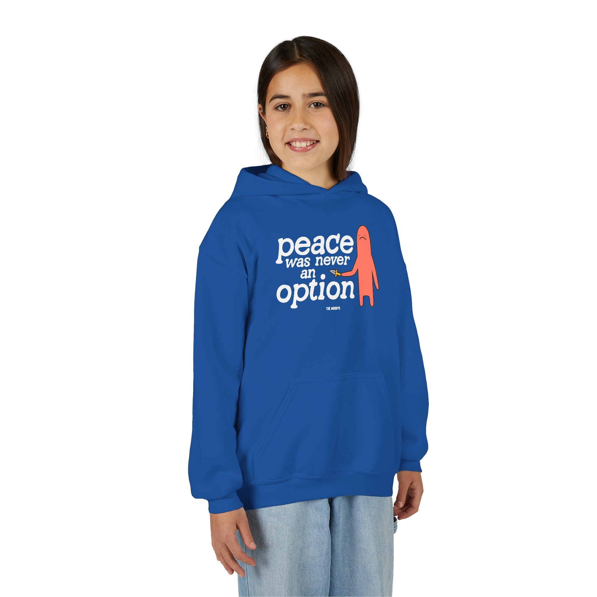 PEACE WAS NEVER AN OPTION YOUTH HOODIE