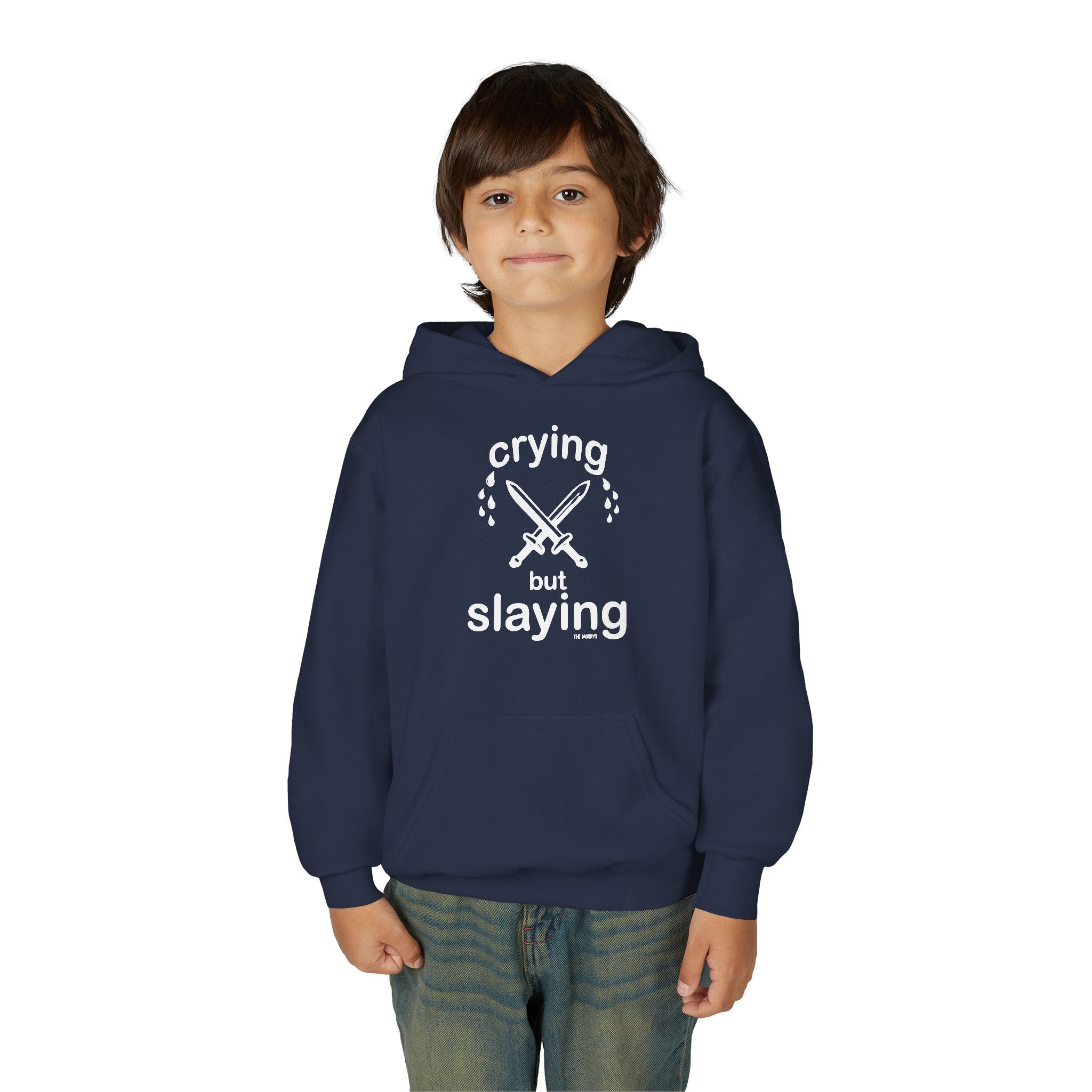 CRYING BUT SLAYING YOUTH HOODIE