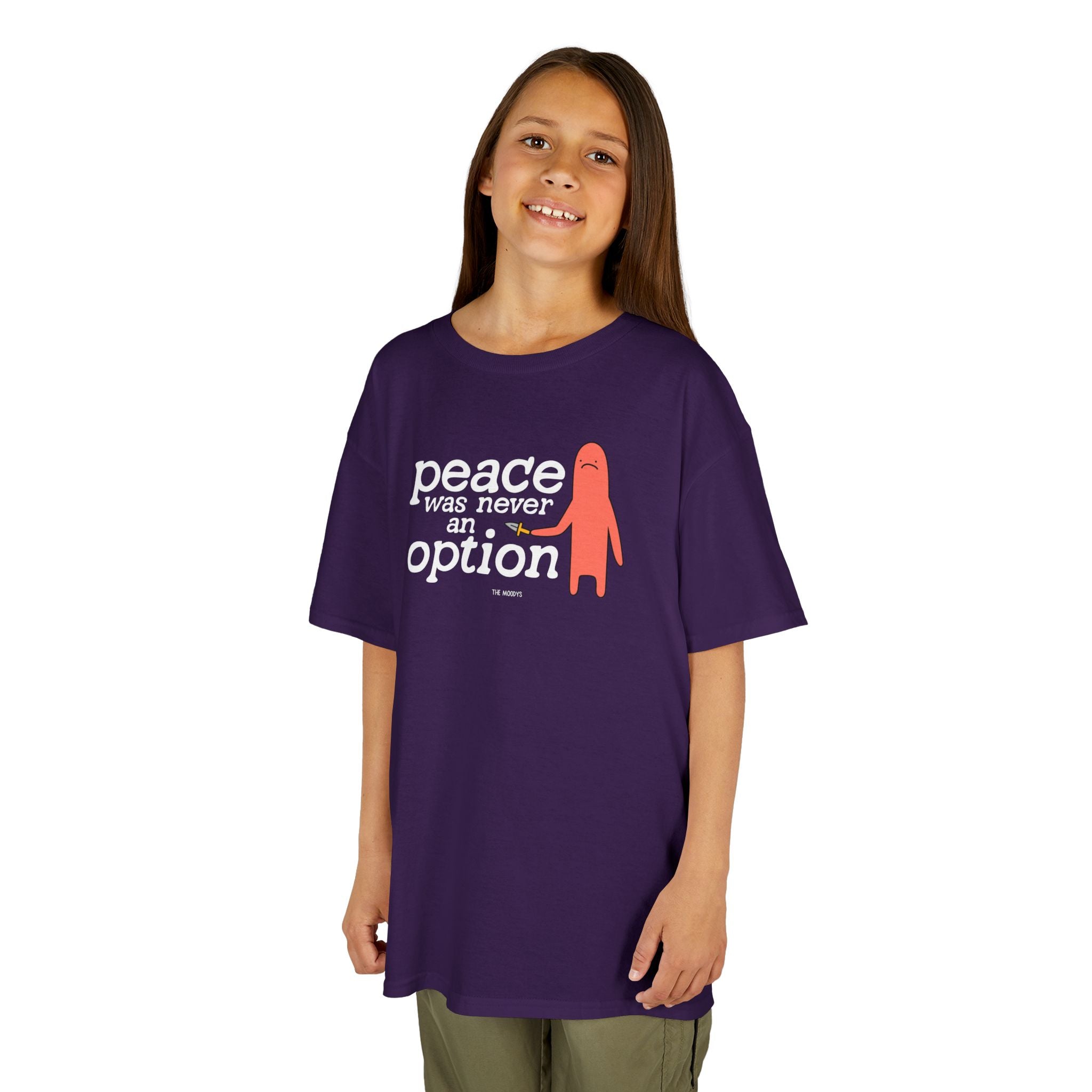 PEACE WAS NEVER AN OPTION YOUTH T-SHIRT