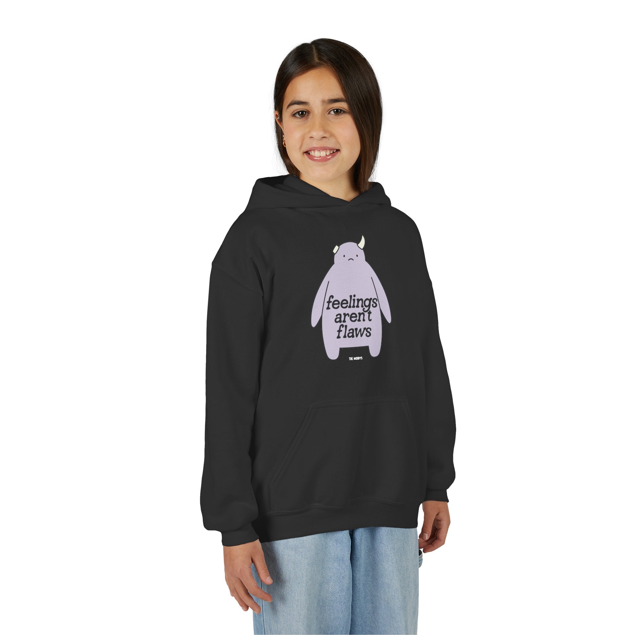 FEELINGS AREN'T FLAWS YOUTH HOODIE