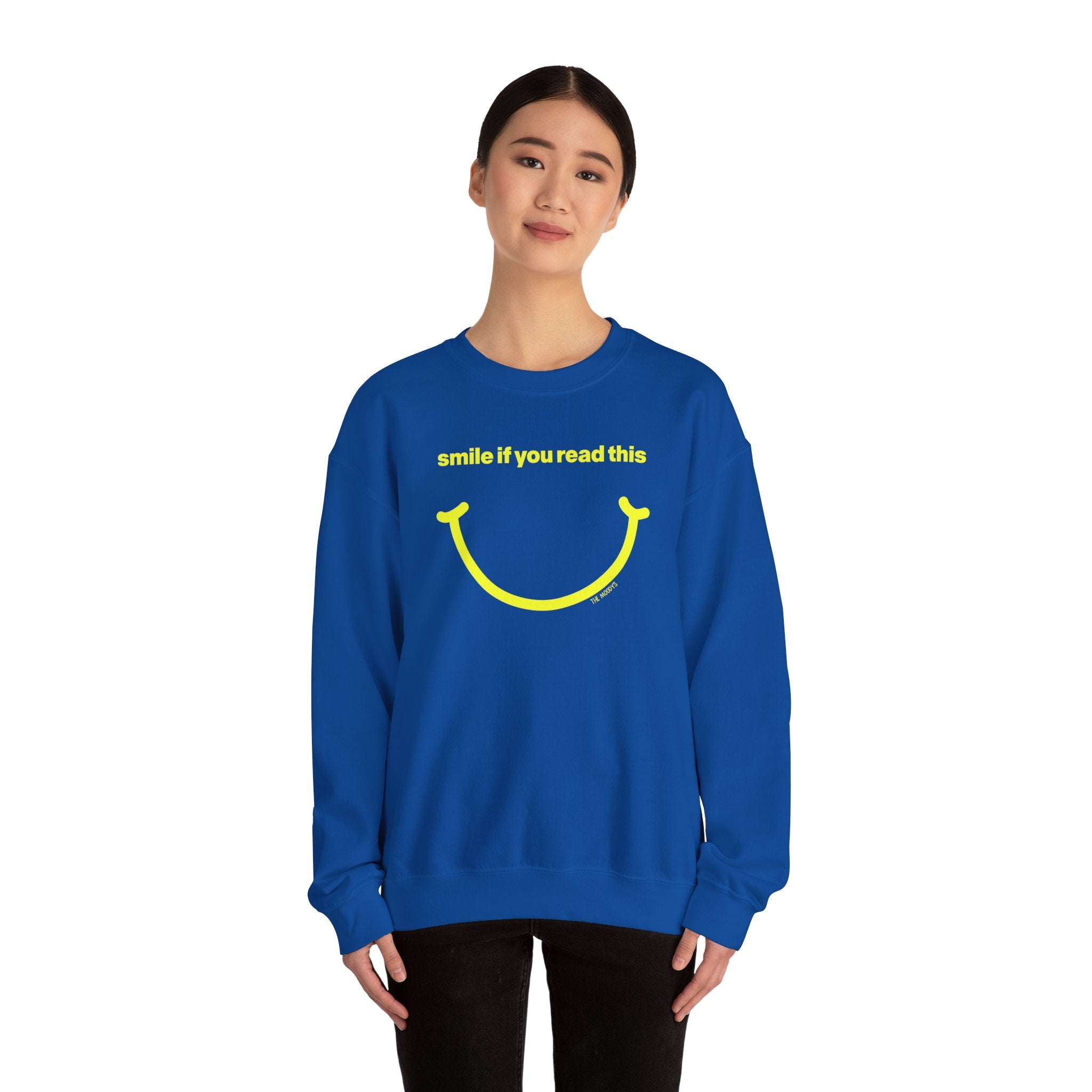 smile if you read this - crewneck sweatshirt - unisex