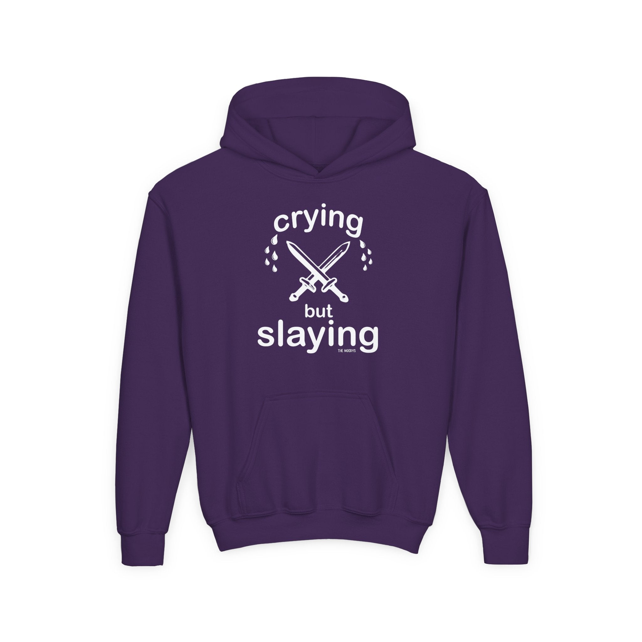 CRYING BUT SLAYING YOUTH HOODIE