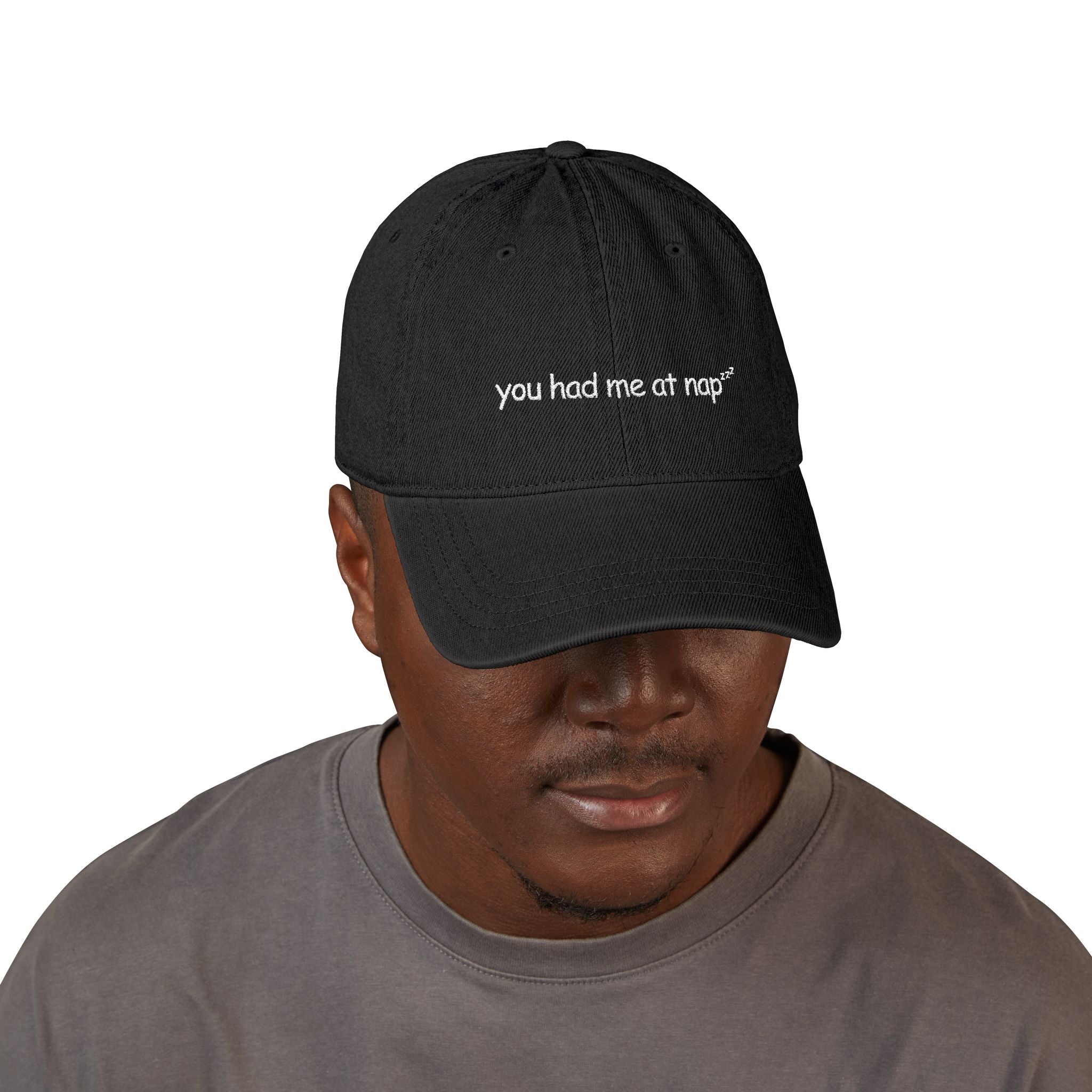 nap - denim dad hat (embroidery)