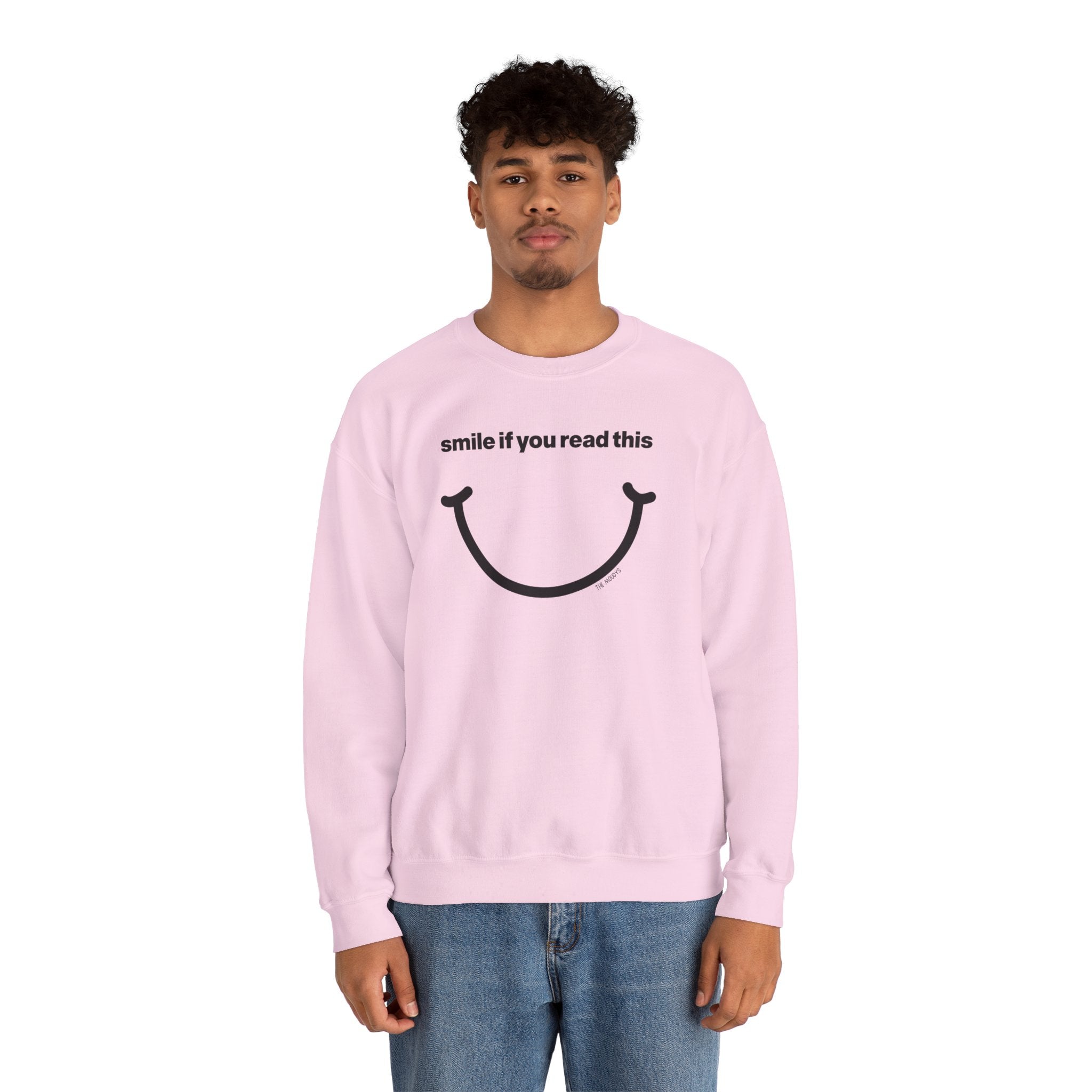 smile if you read this - crewneck sweatshirt - unisex