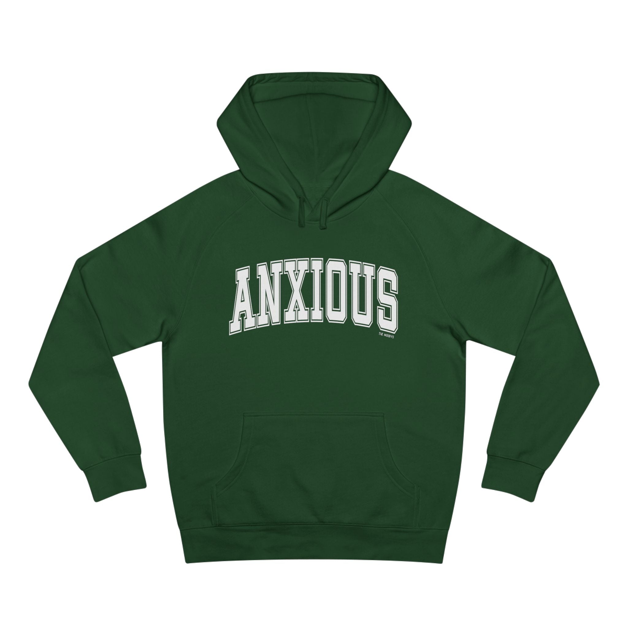 anxious unisex hoodie