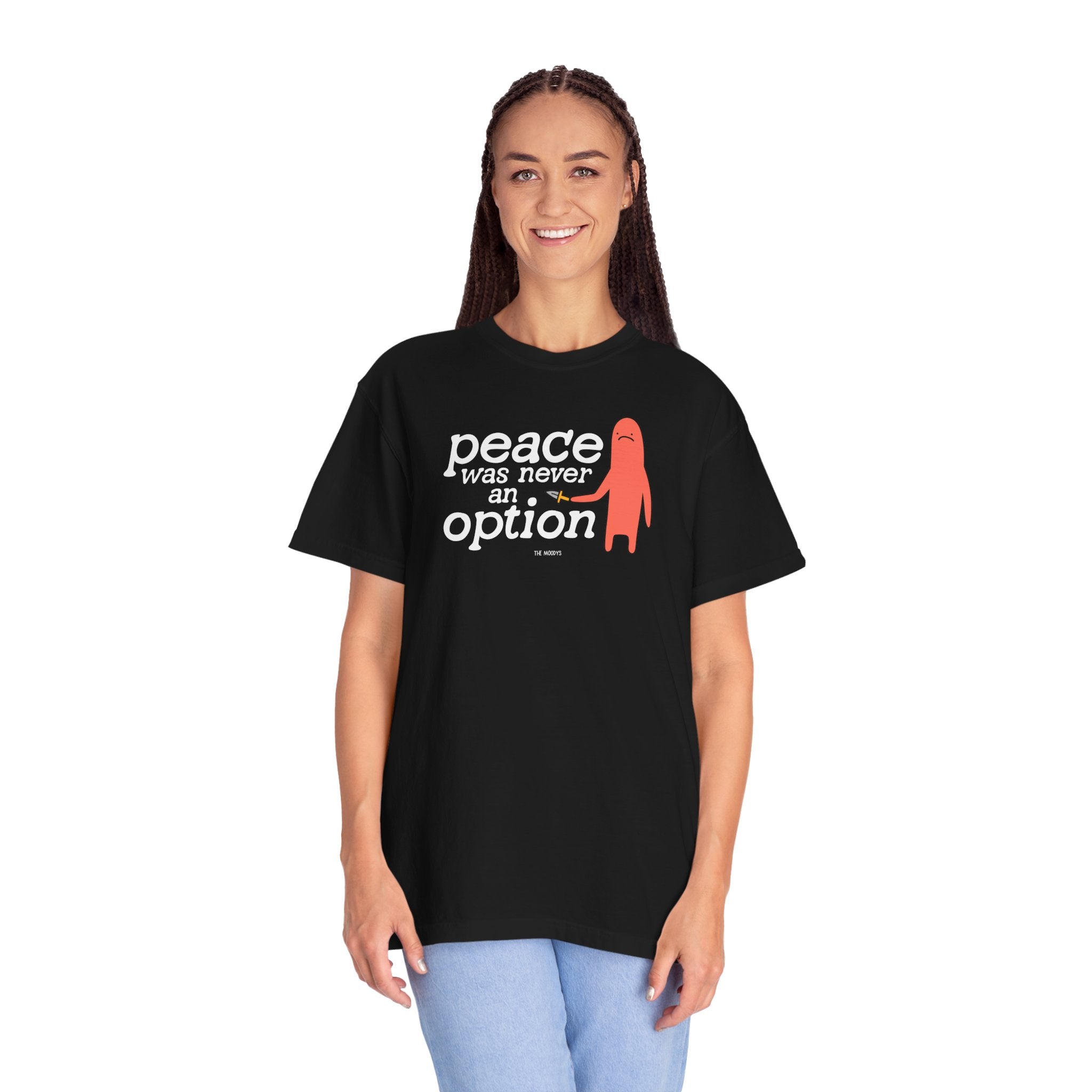 peace was never an option t-shirt