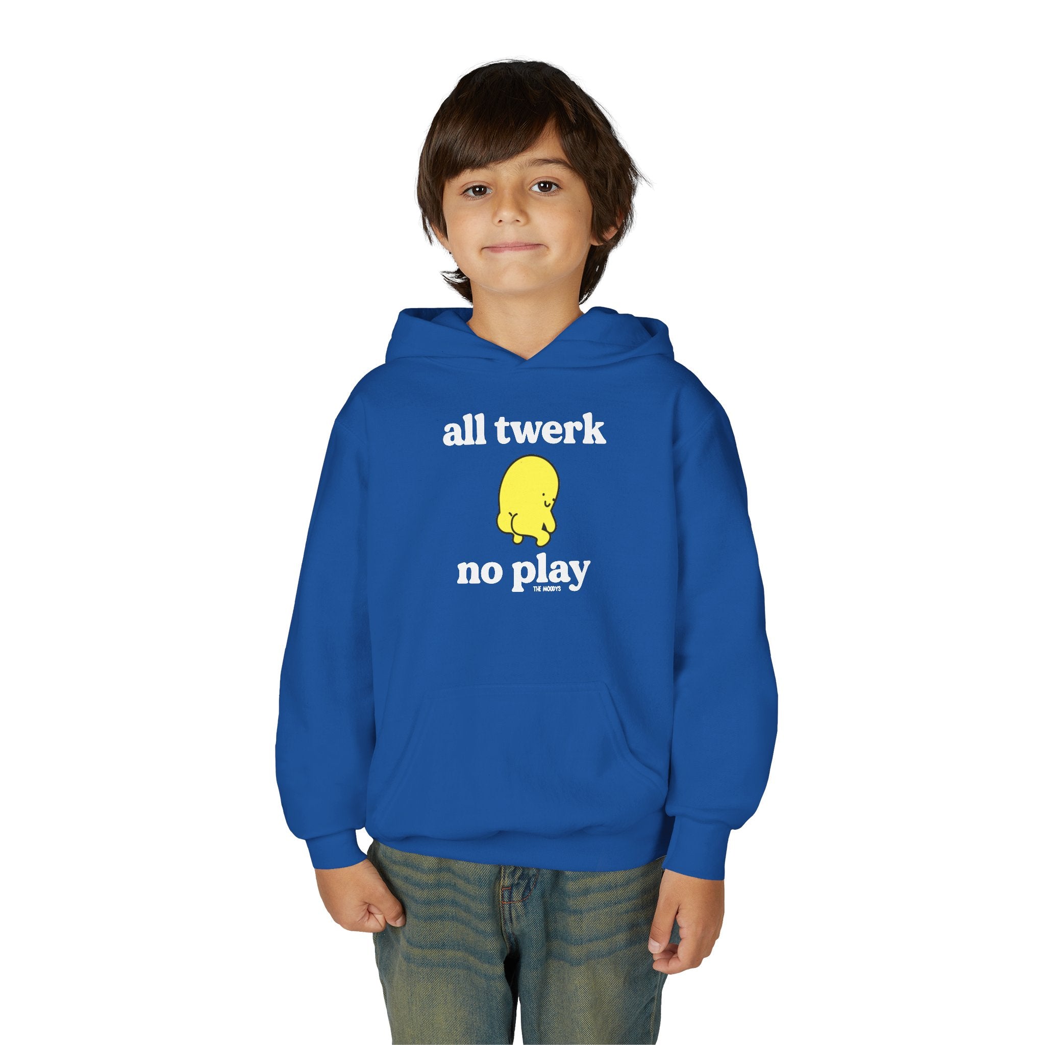 ALL TWERK NO PLAY YOUTH HOODIE