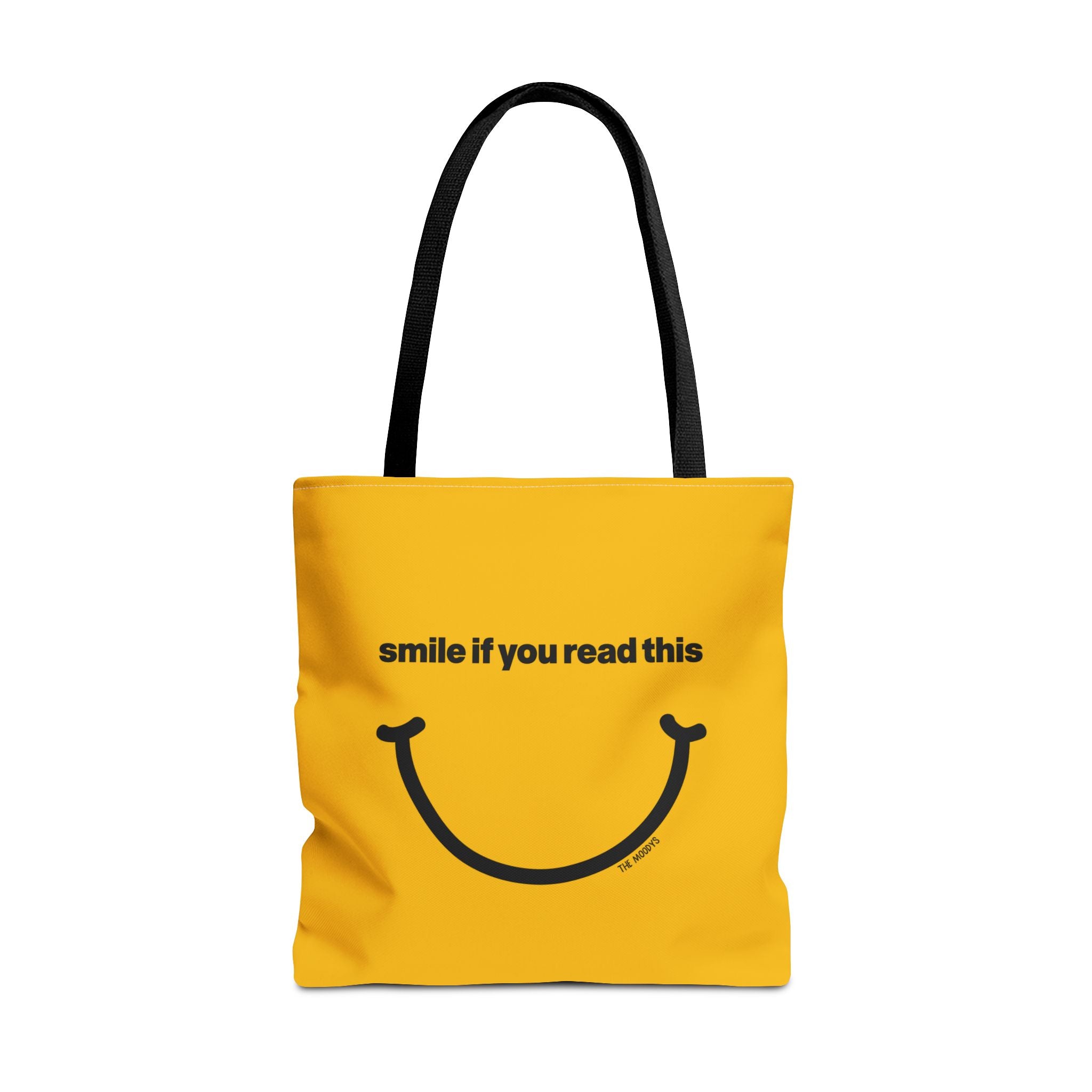 smile if you read this - tote bag