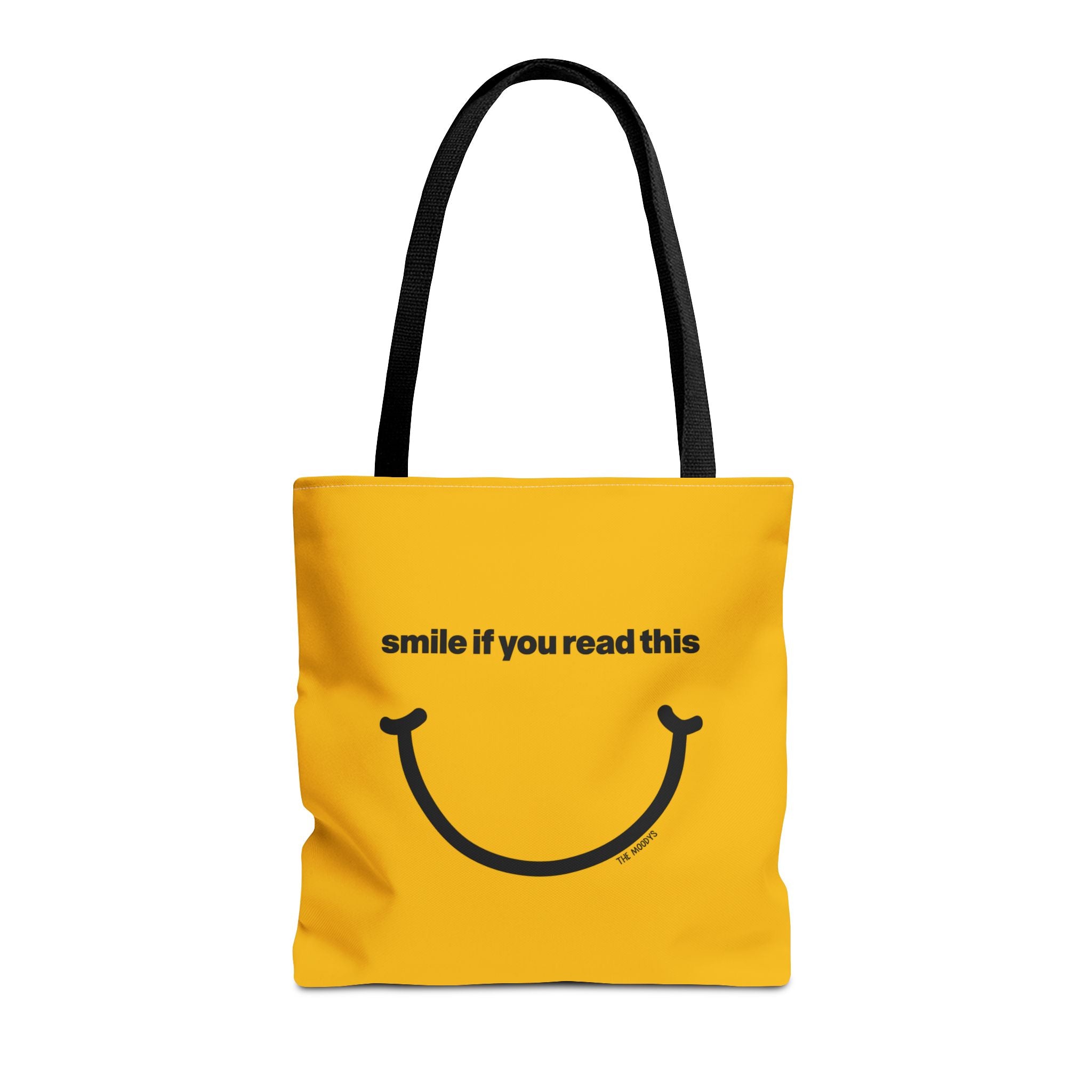 smile if you read this - tote bag