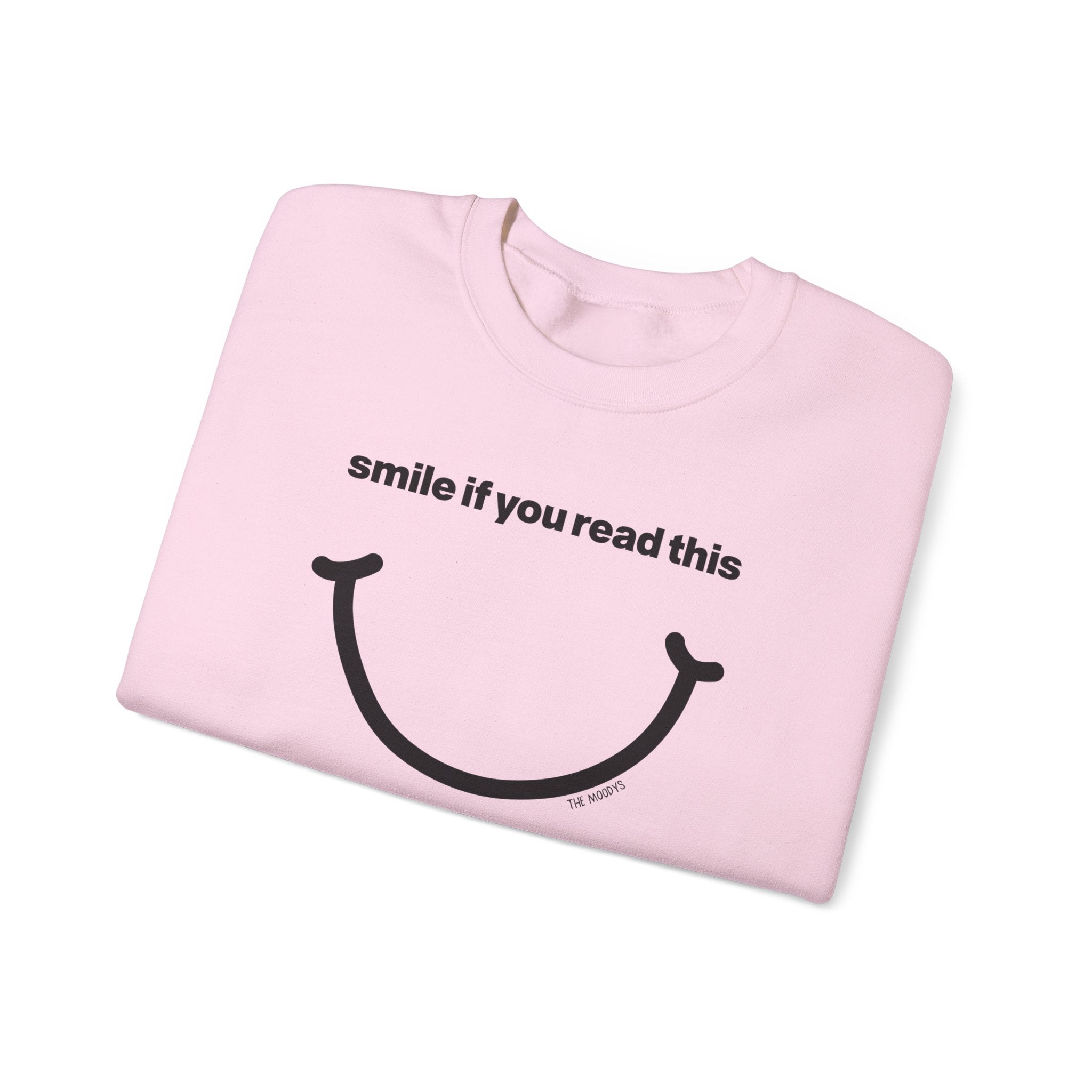 smile if you read this - crewneck sweatshirt - unisex