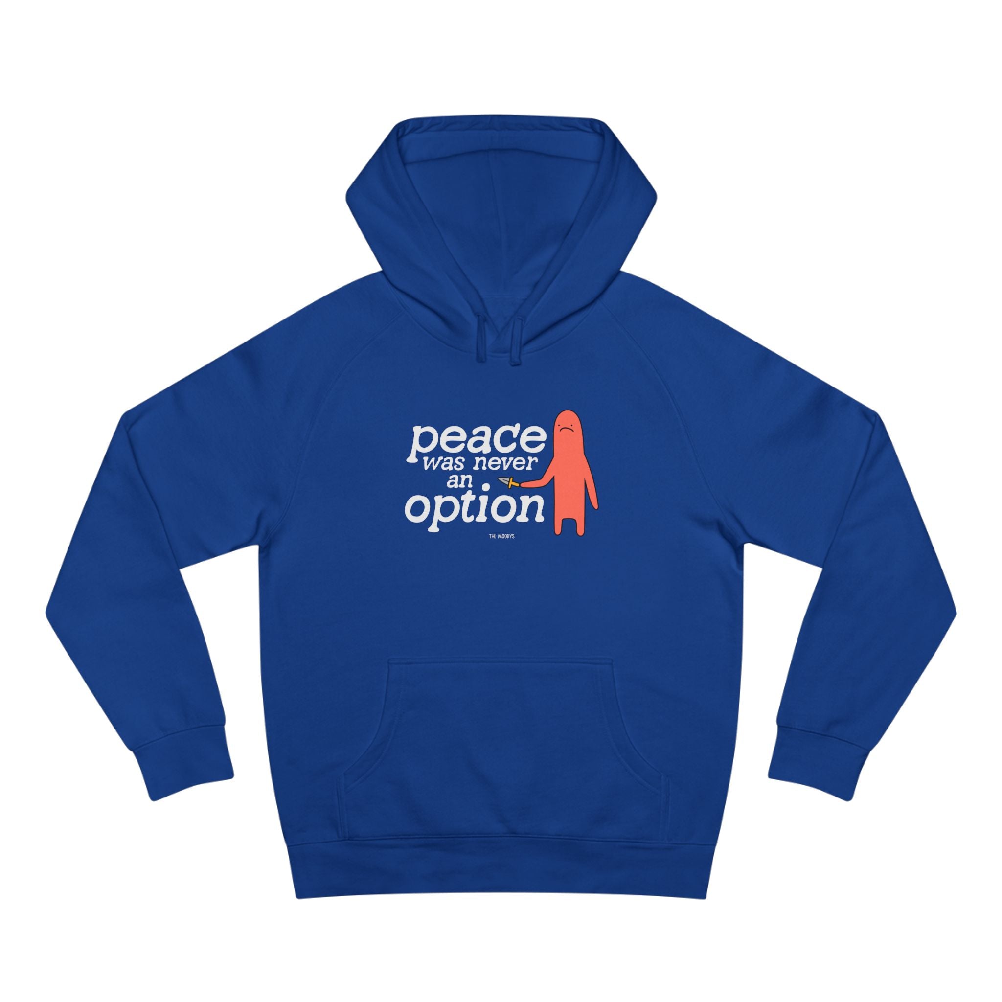 peace was never an option unisex hoodie