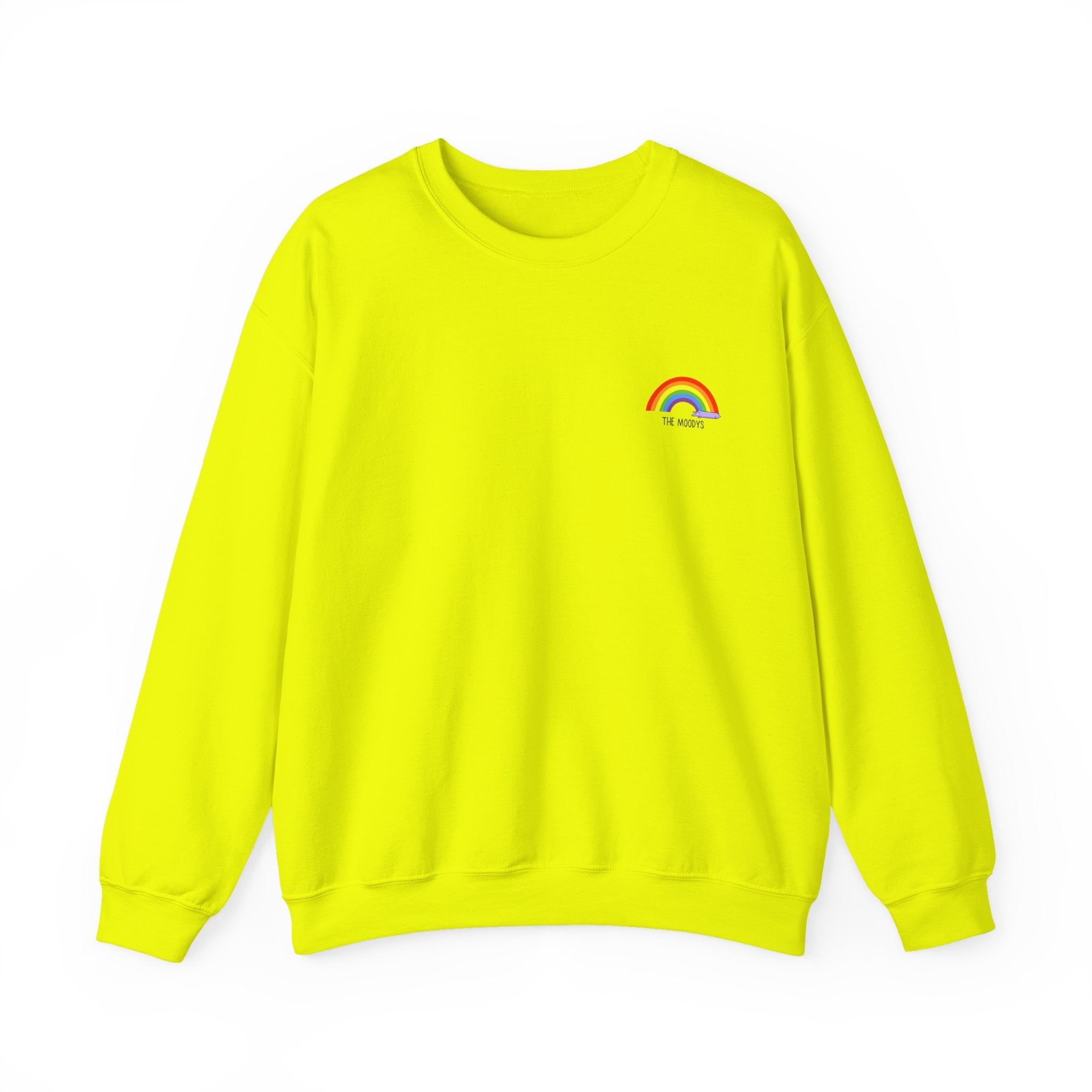 the moodys - crewneck sweatshirt - lanz lays rainbows - unisex