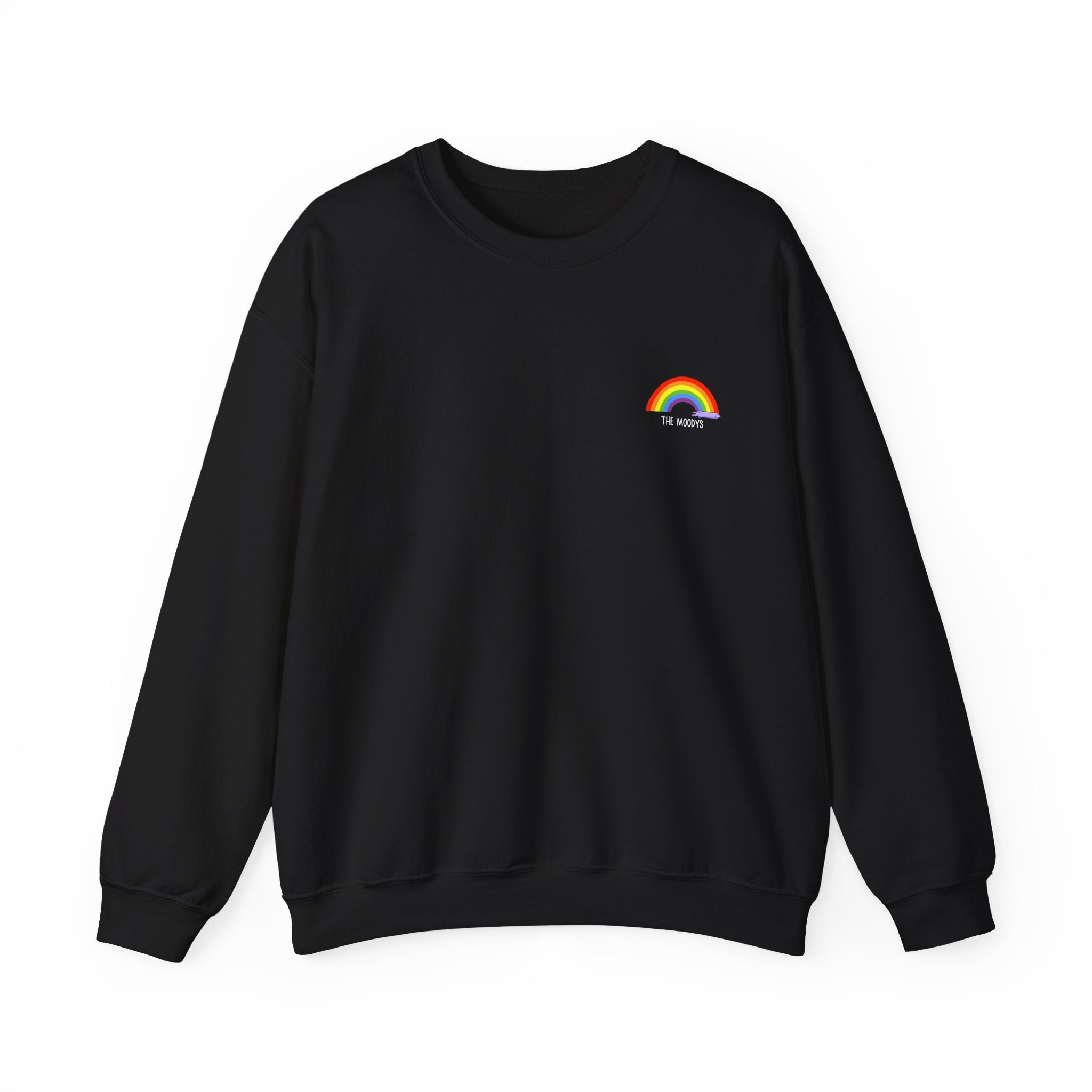 the moodys - crewneck sweatshirt - lanz lays rainbows - unisex