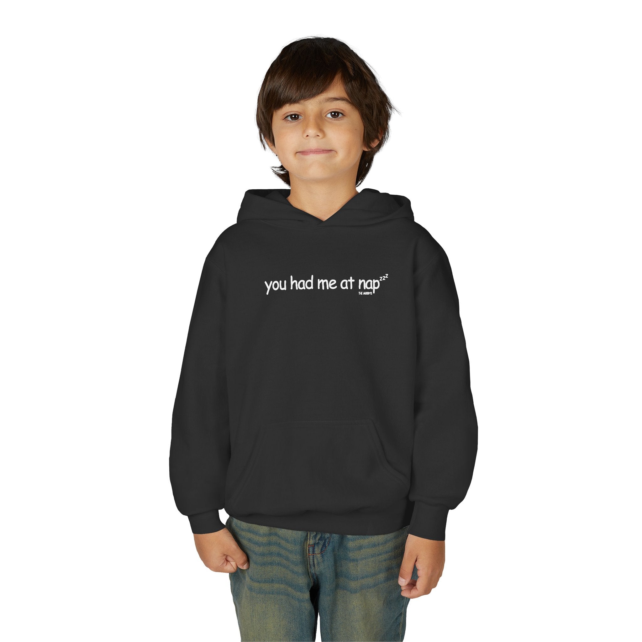 YOU HAD ME AT NAP YOUTH HOODIE