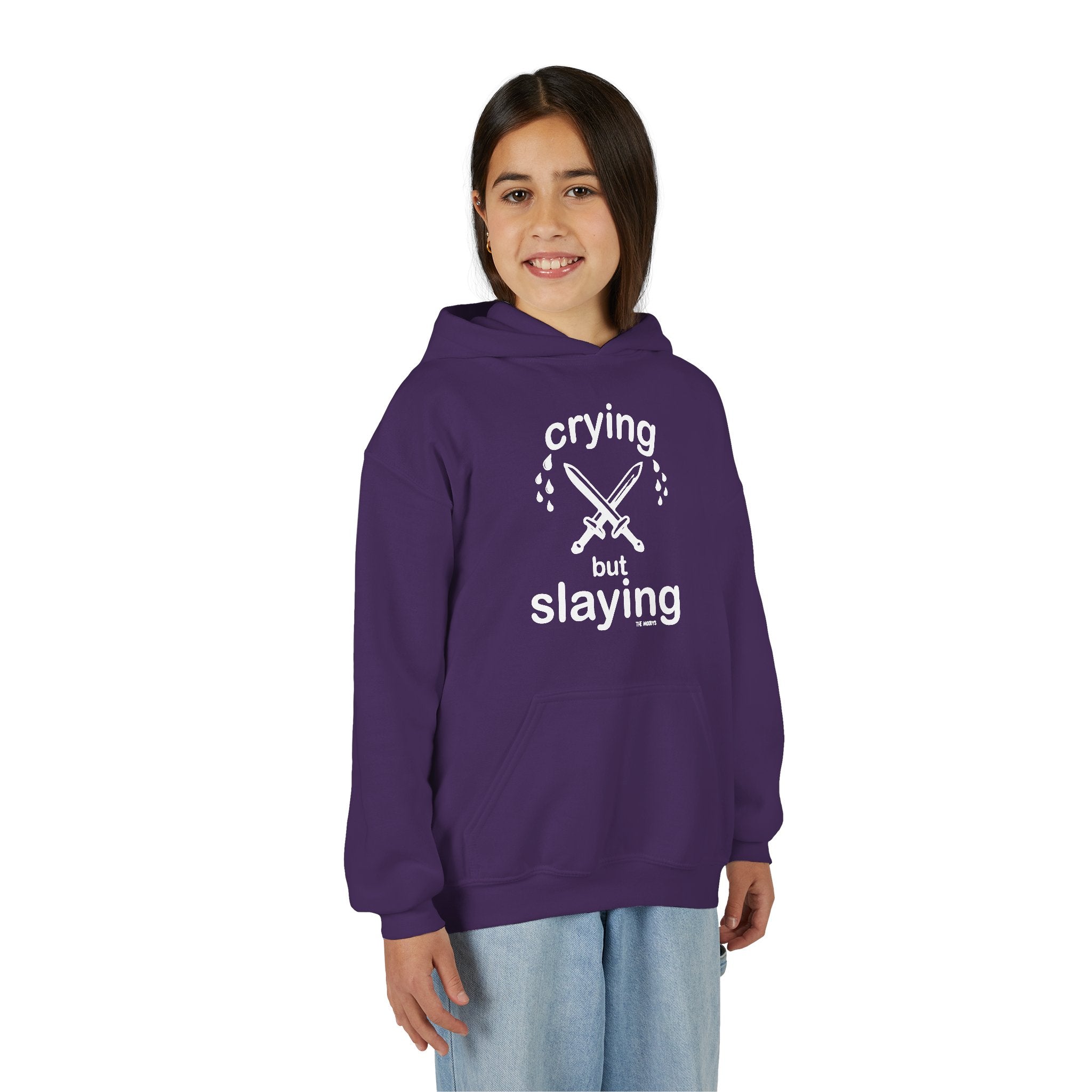 CRYING BUT SLAYING YOUTH HOODIE