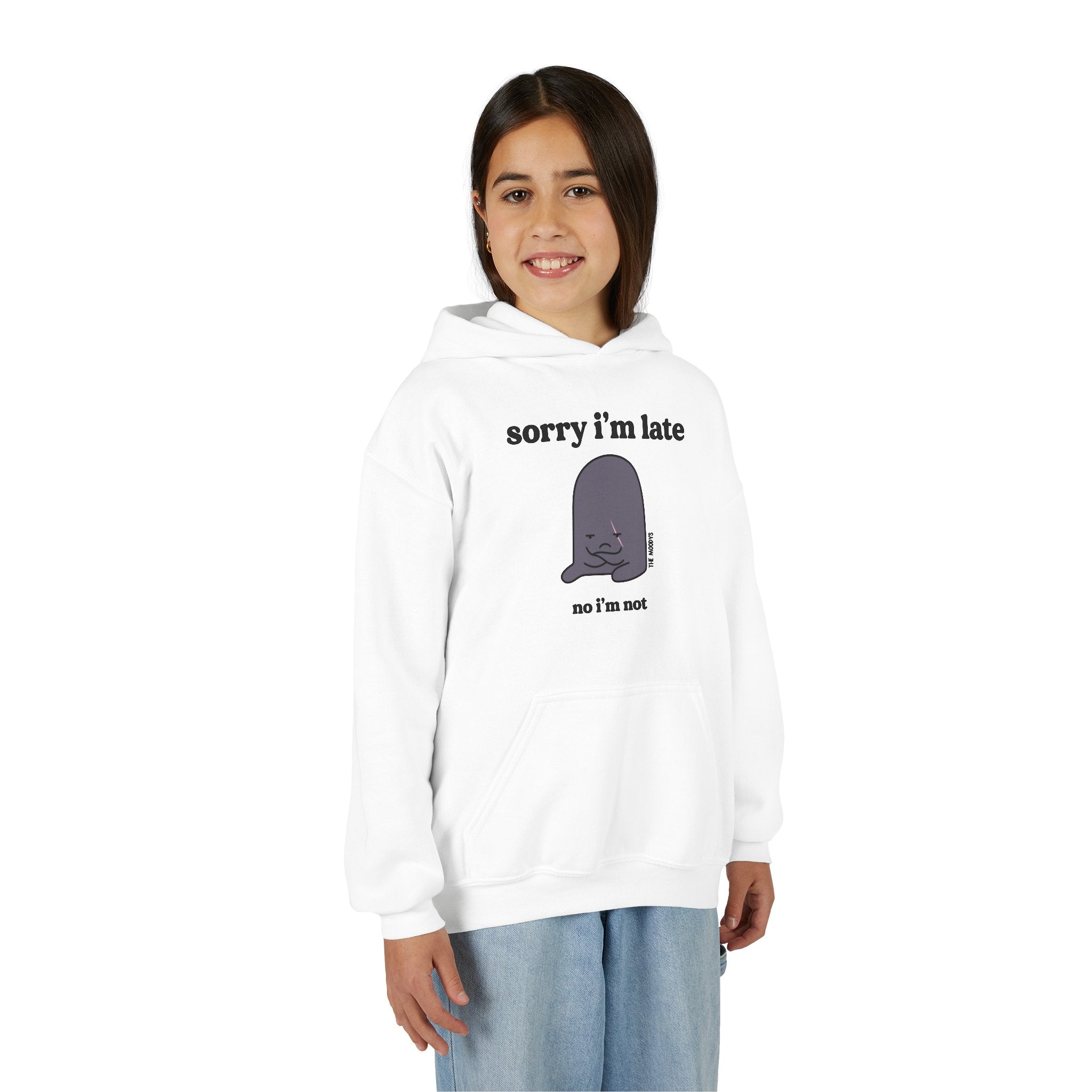 SORRY I'M LATE YOUTH HOODIE
