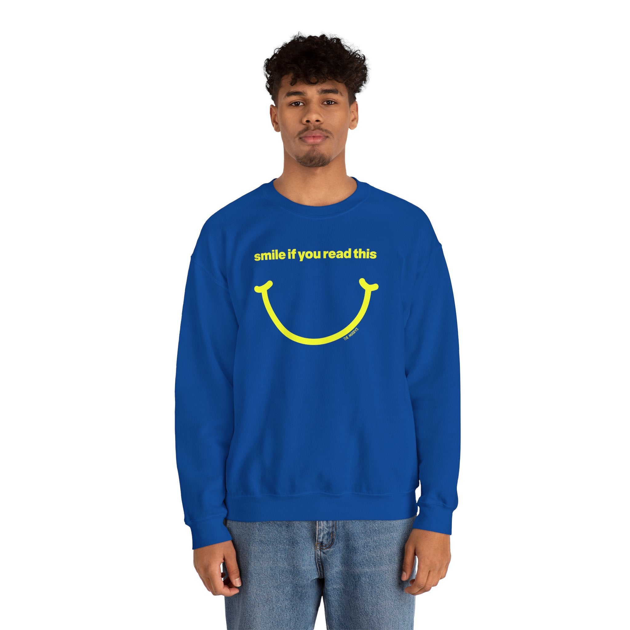 smile if you read this - crewneck sweatshirt - unisex
