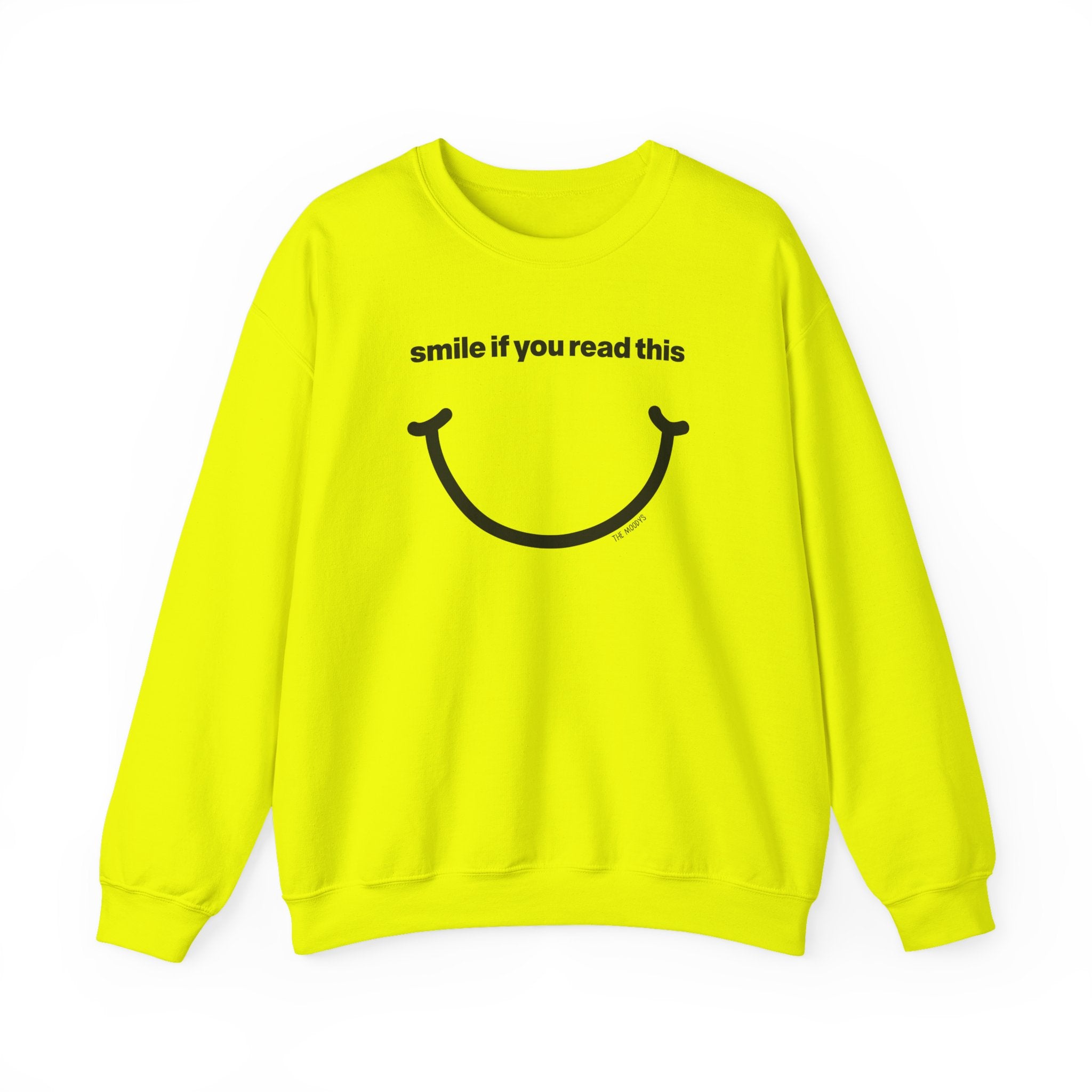 smile if you read this - crewneck sweatshirt - unisex