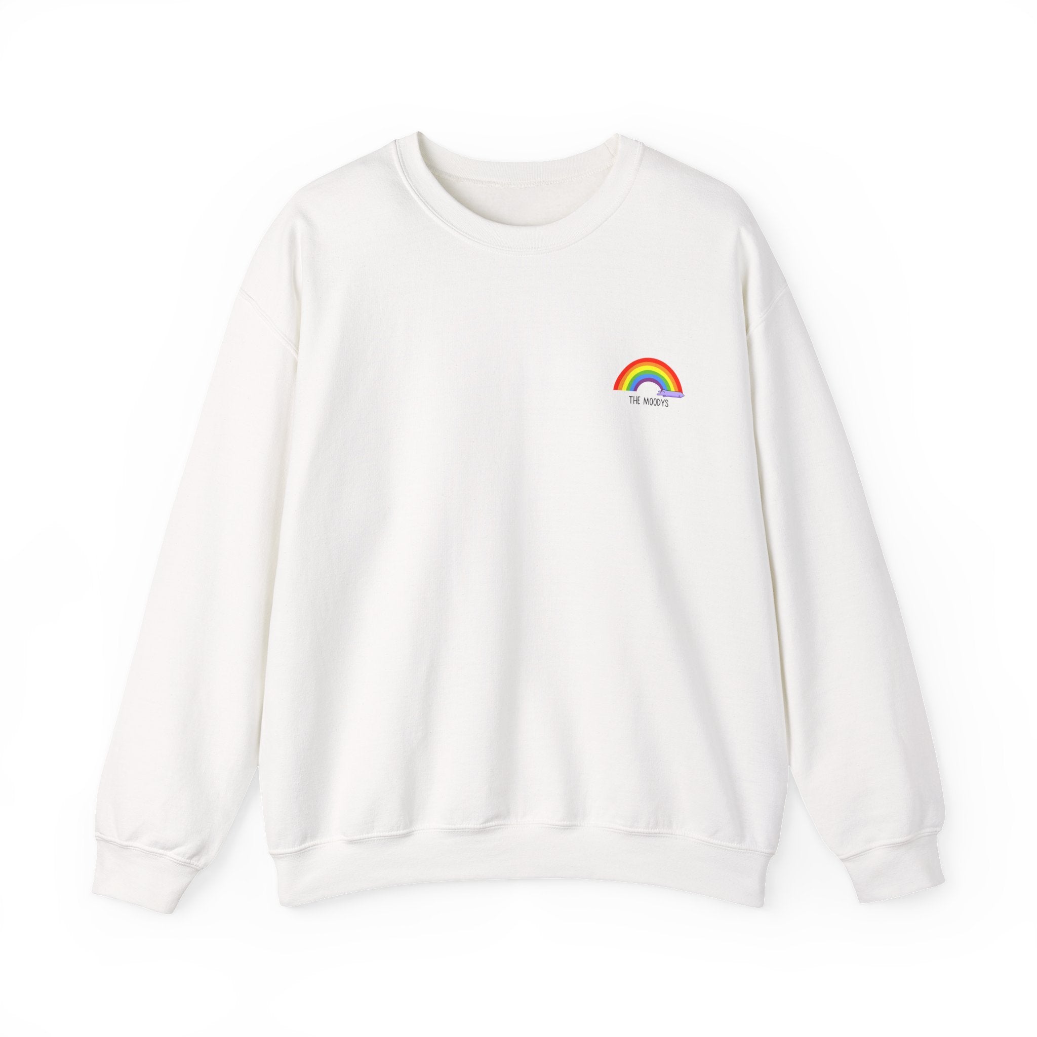 the moodys - crewneck sweatshirt - lanz lays rainbows - unisex
