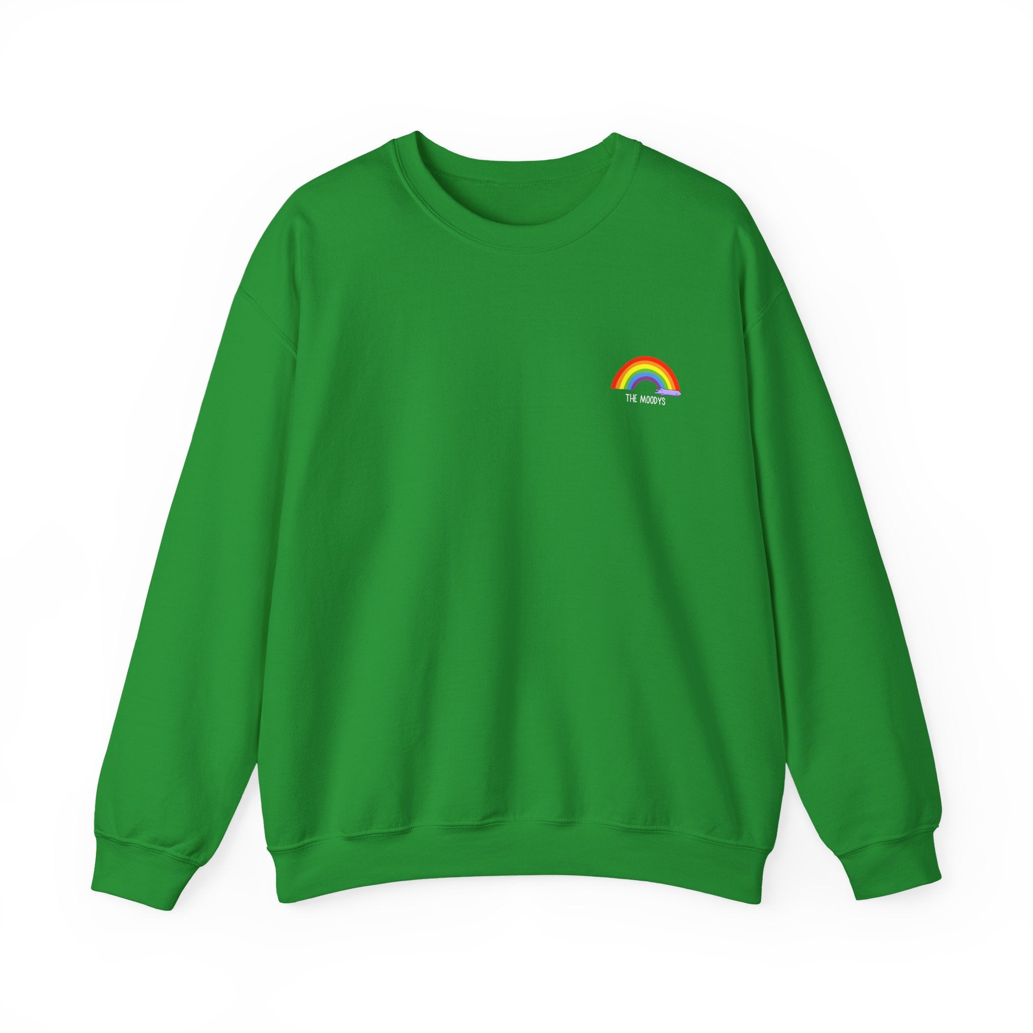 the moodys - crewneck sweatshirt - lanz lays rainbows - unisex