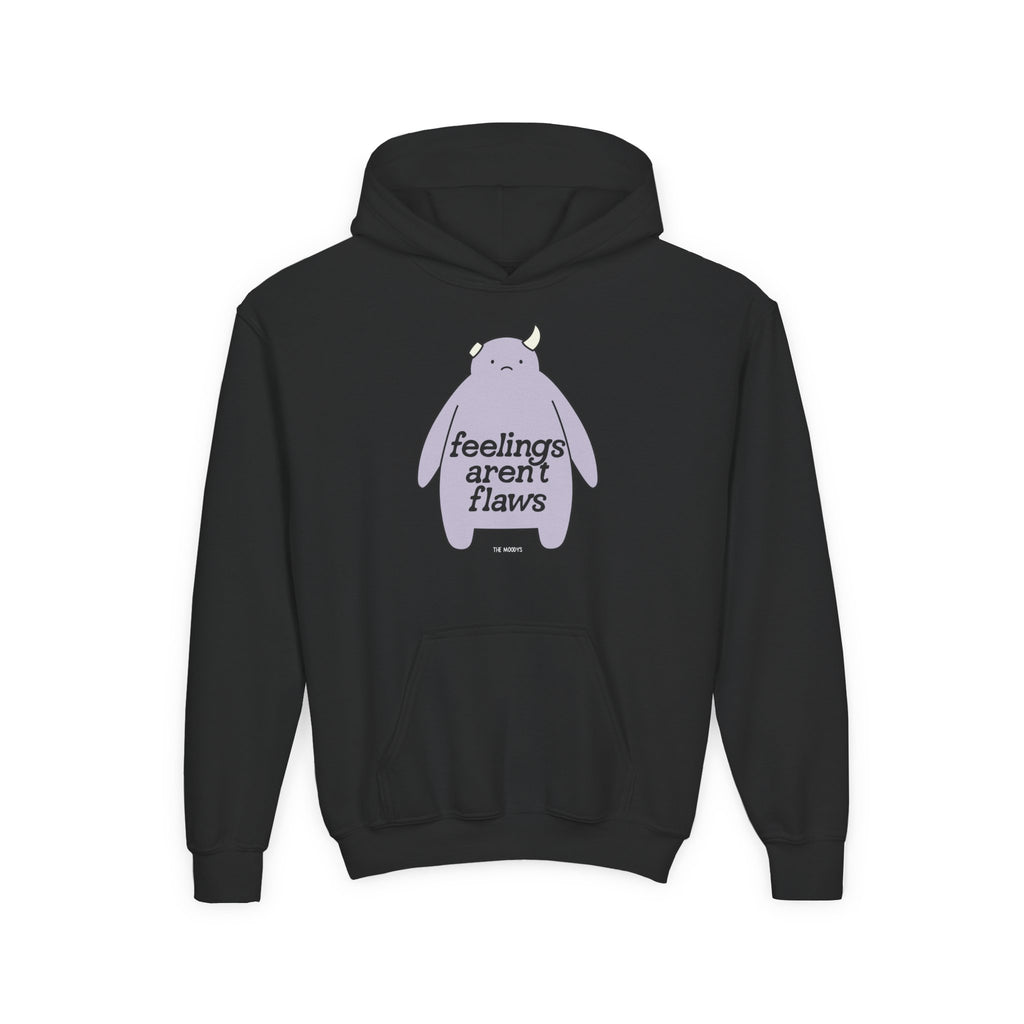 FEELINGS AREN'T FLAWS YOUTH HOODIE