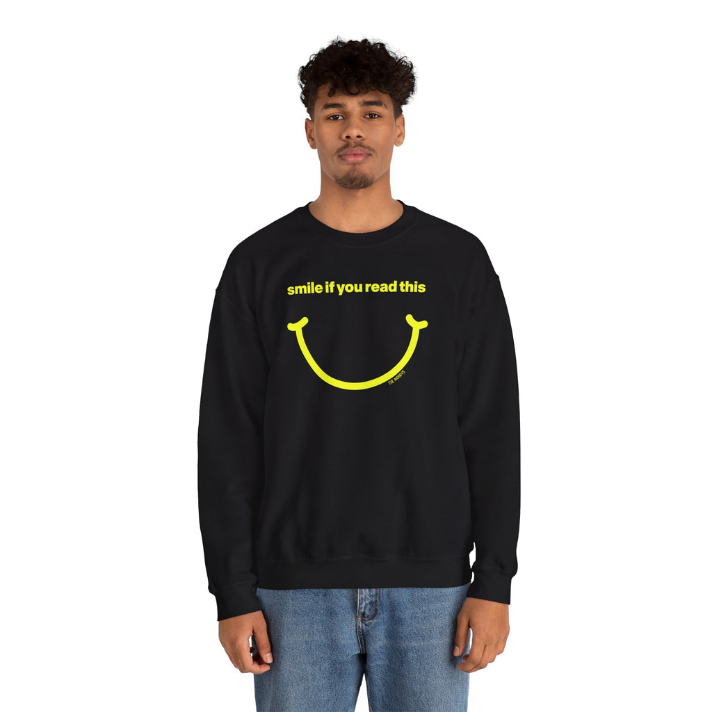 smile if you read this - crewneck sweatshirt - unisex