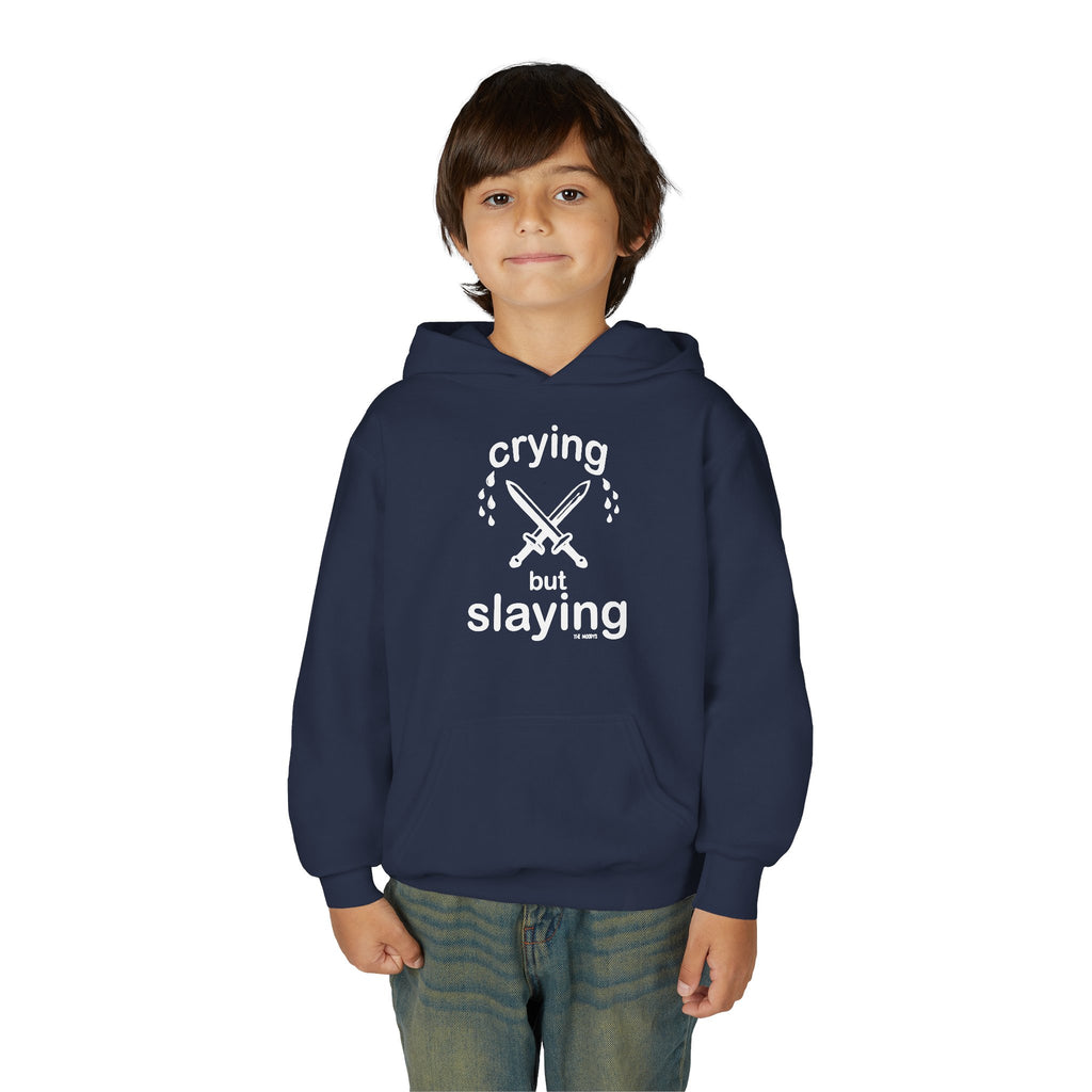 CRYING BUT SLAYING YOUTH HOODIE