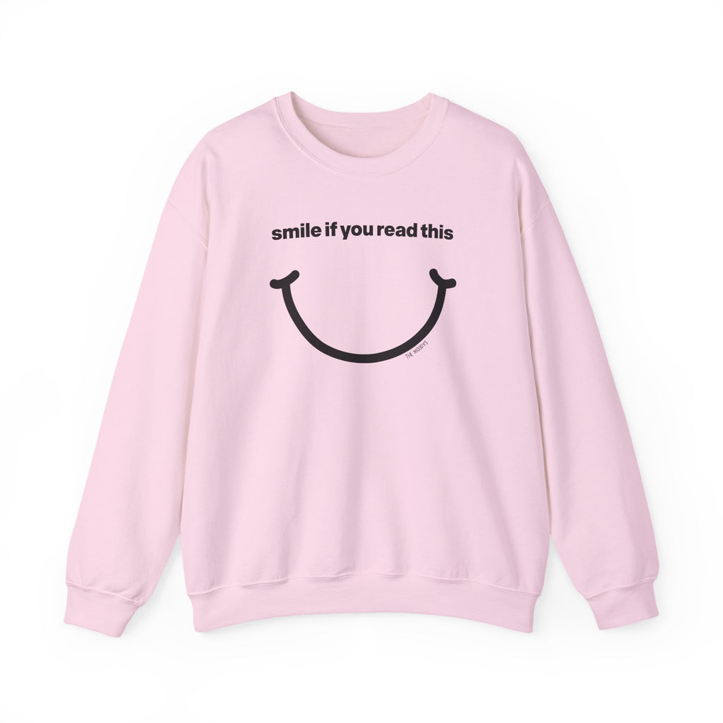 smile if you read this - crewneck sweatshirt - unisex