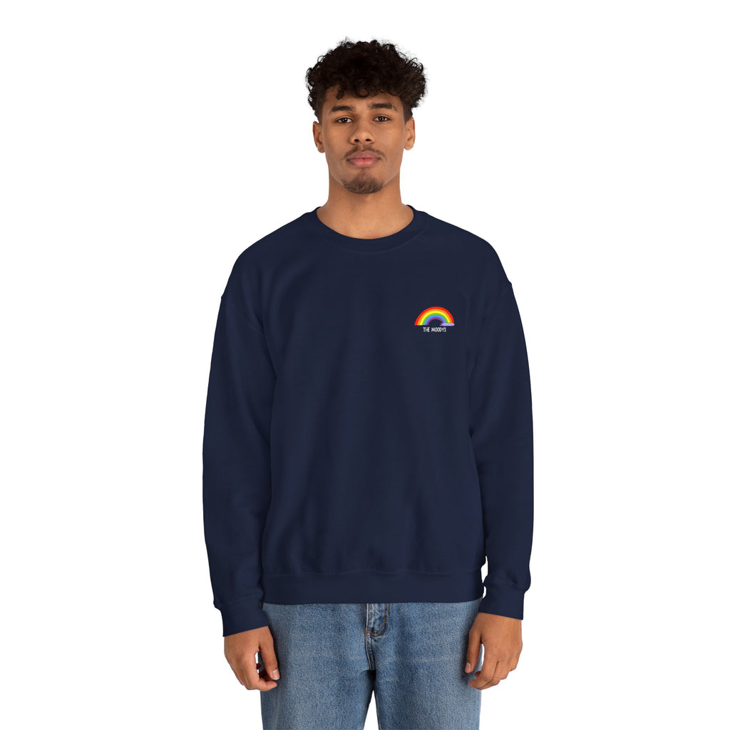 the moodys - crewneck sweatshirt - lanz lays rainbows - unisex