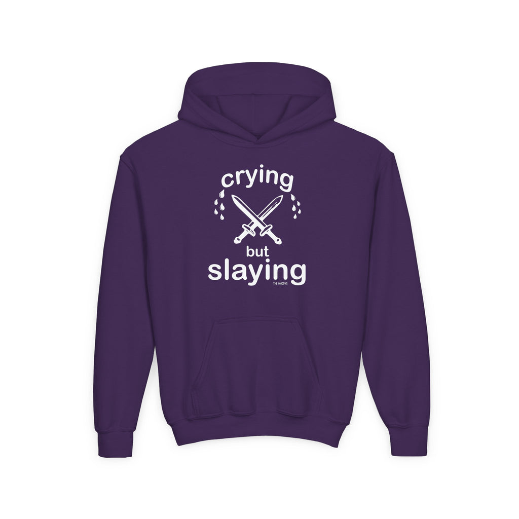 CRYING BUT SLAYING YOUTH HOODIE
