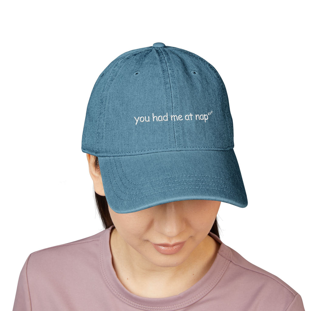 nap - denim dad hat (embroidery)