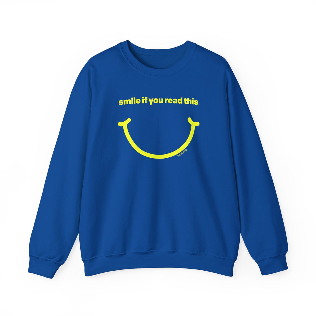 smile if you read this - crewneck sweatshirt - unisex