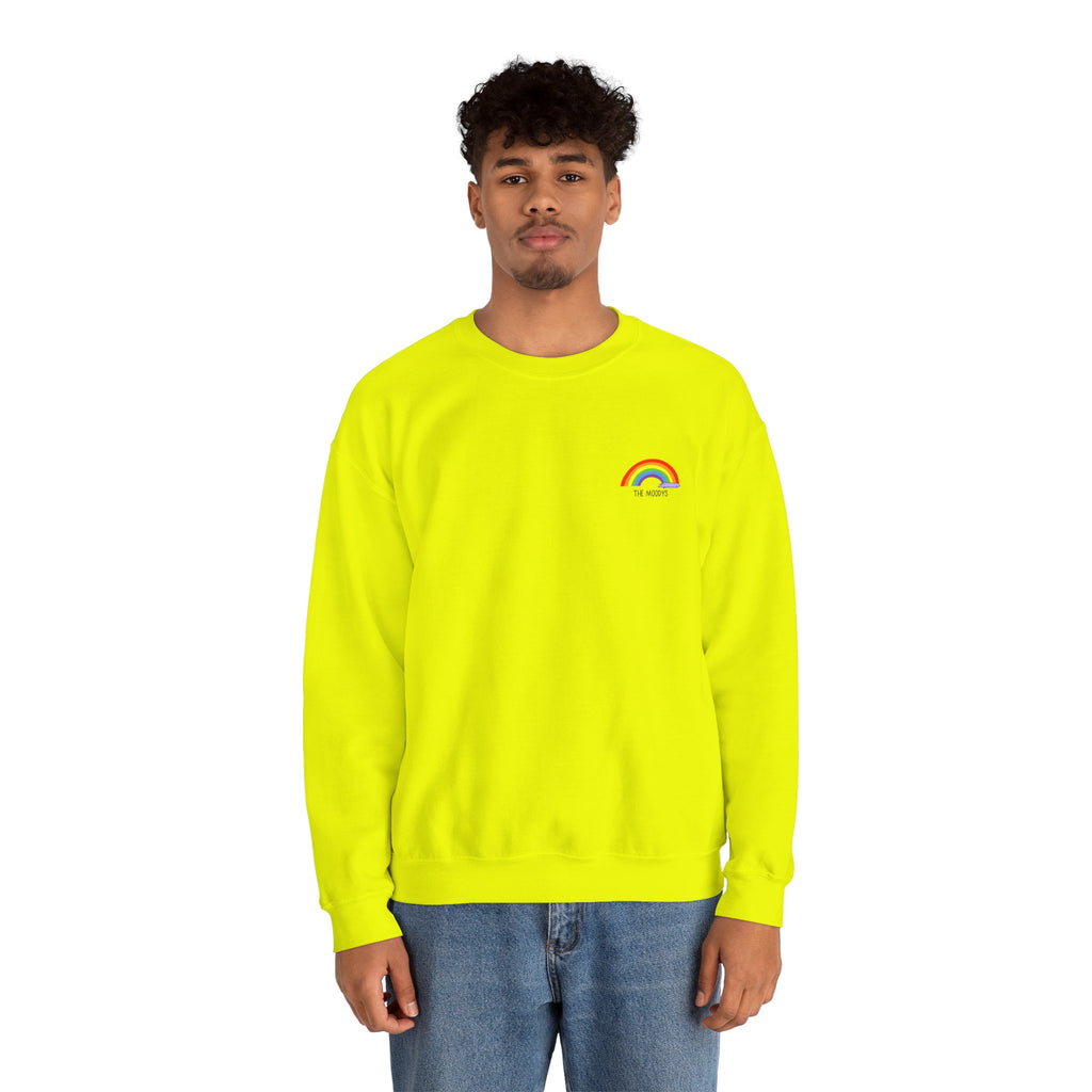the moodys - crewneck sweatshirt - lanz lays rainbows - unisex