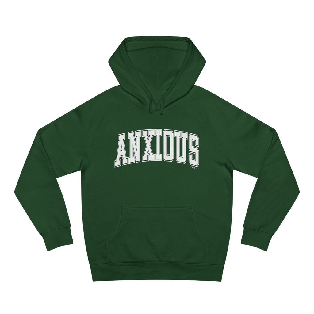 anxious unisex hoodie