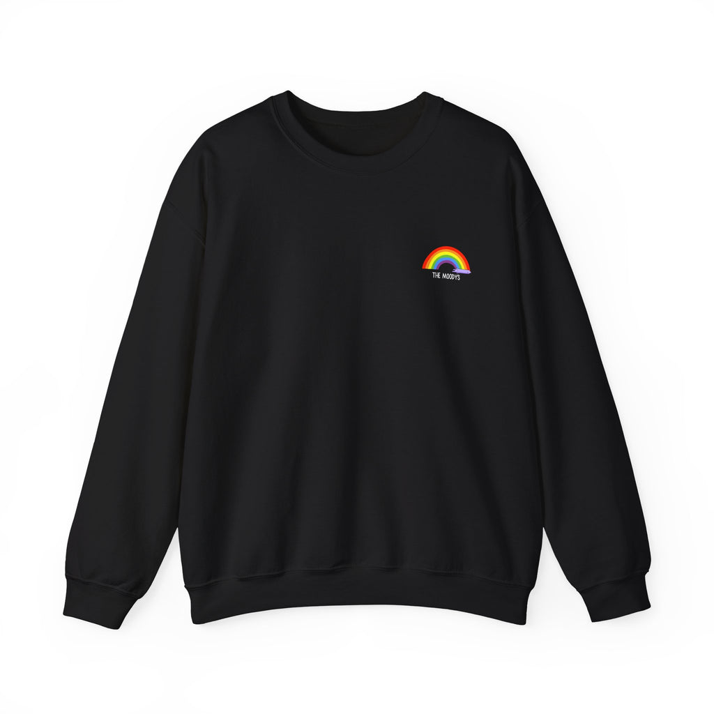 the moodys - crewneck sweatshirt - lanz lays rainbows - unisex