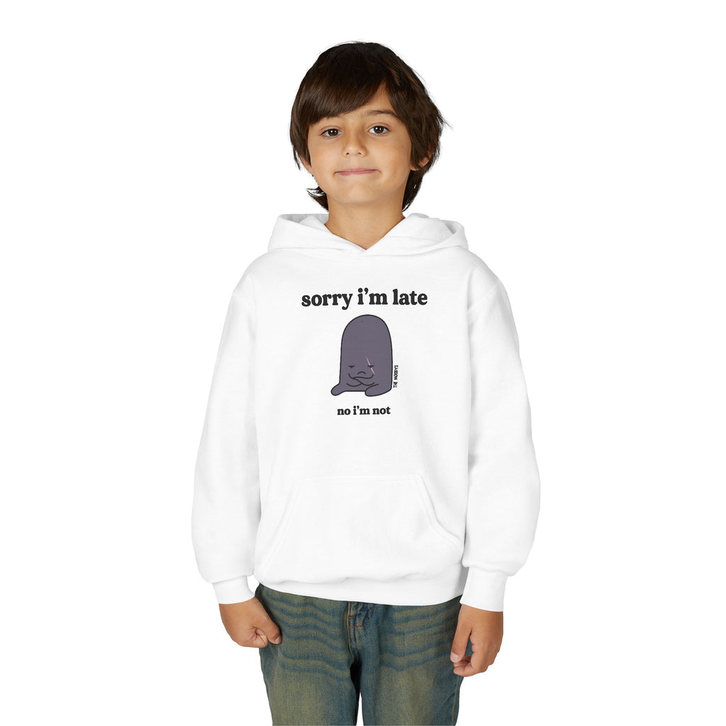 SORRY I'M LATE YOUTH HOODIE