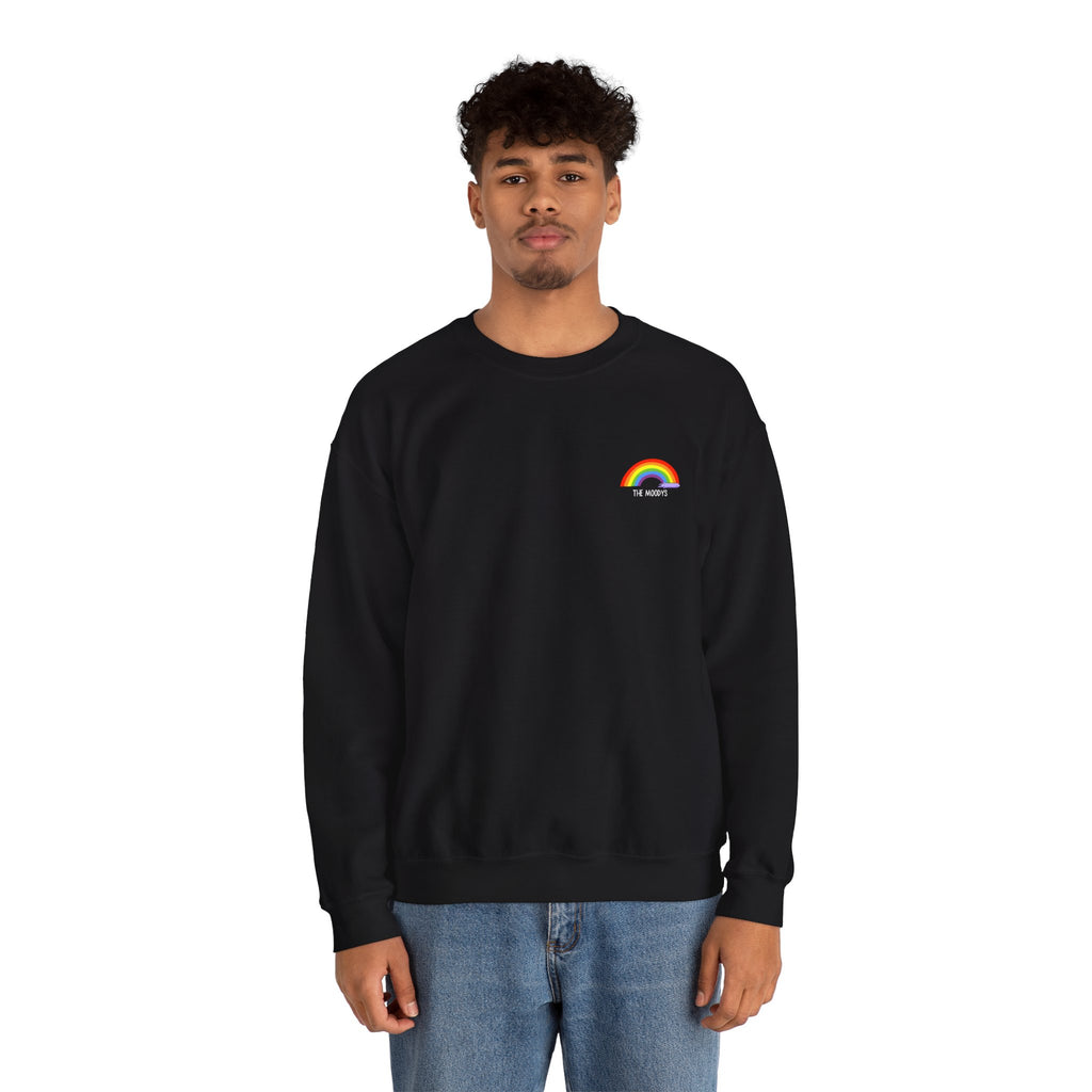 the moodys - crewneck sweatshirt - lanz lays rainbows - unisex